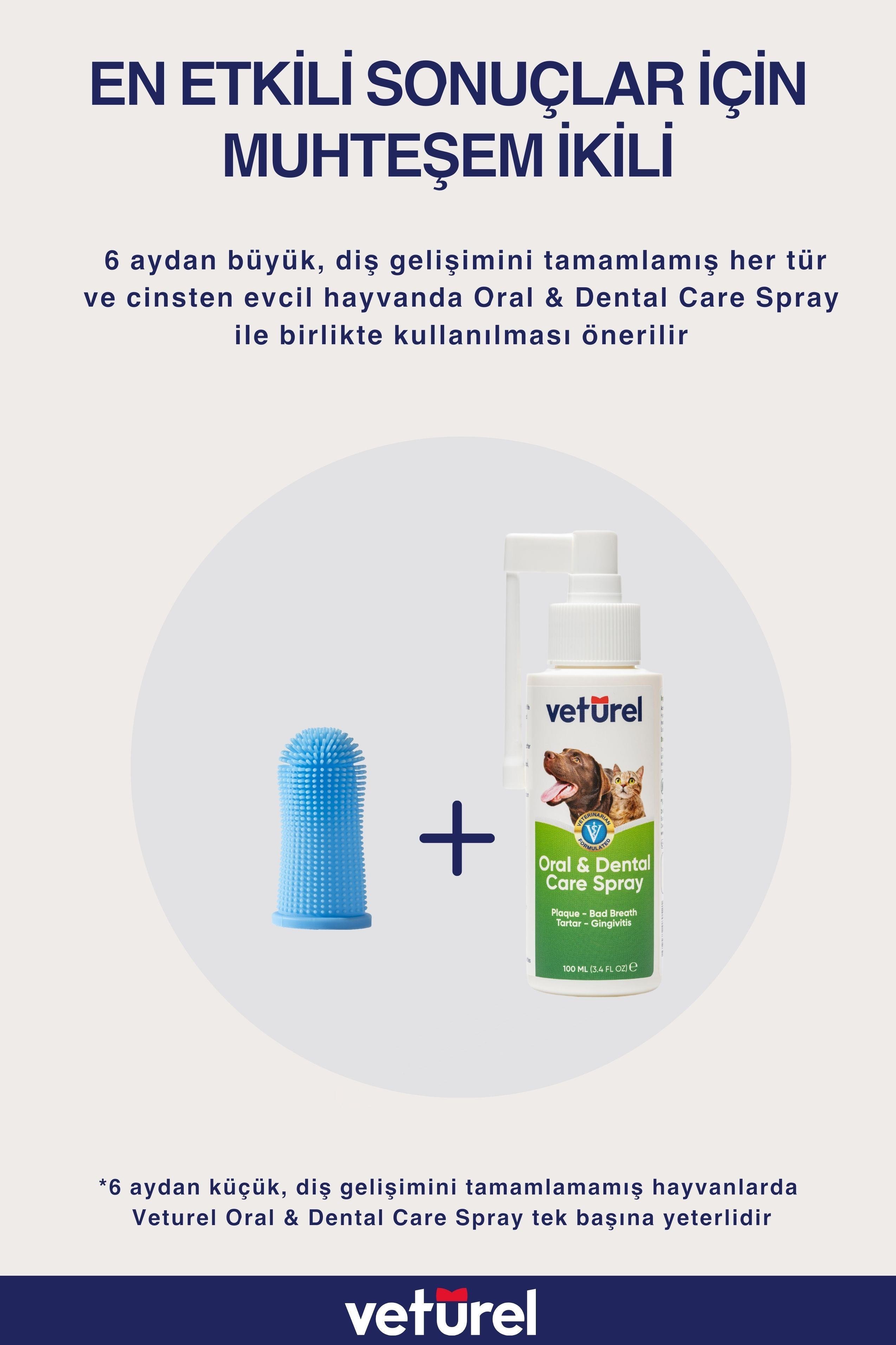 Köpek Diş Fırçası 360 Yumuşak Parmak Fırça Gıda Silikon Fırça Plak Tartar Hijyenik Saklama Kutulu