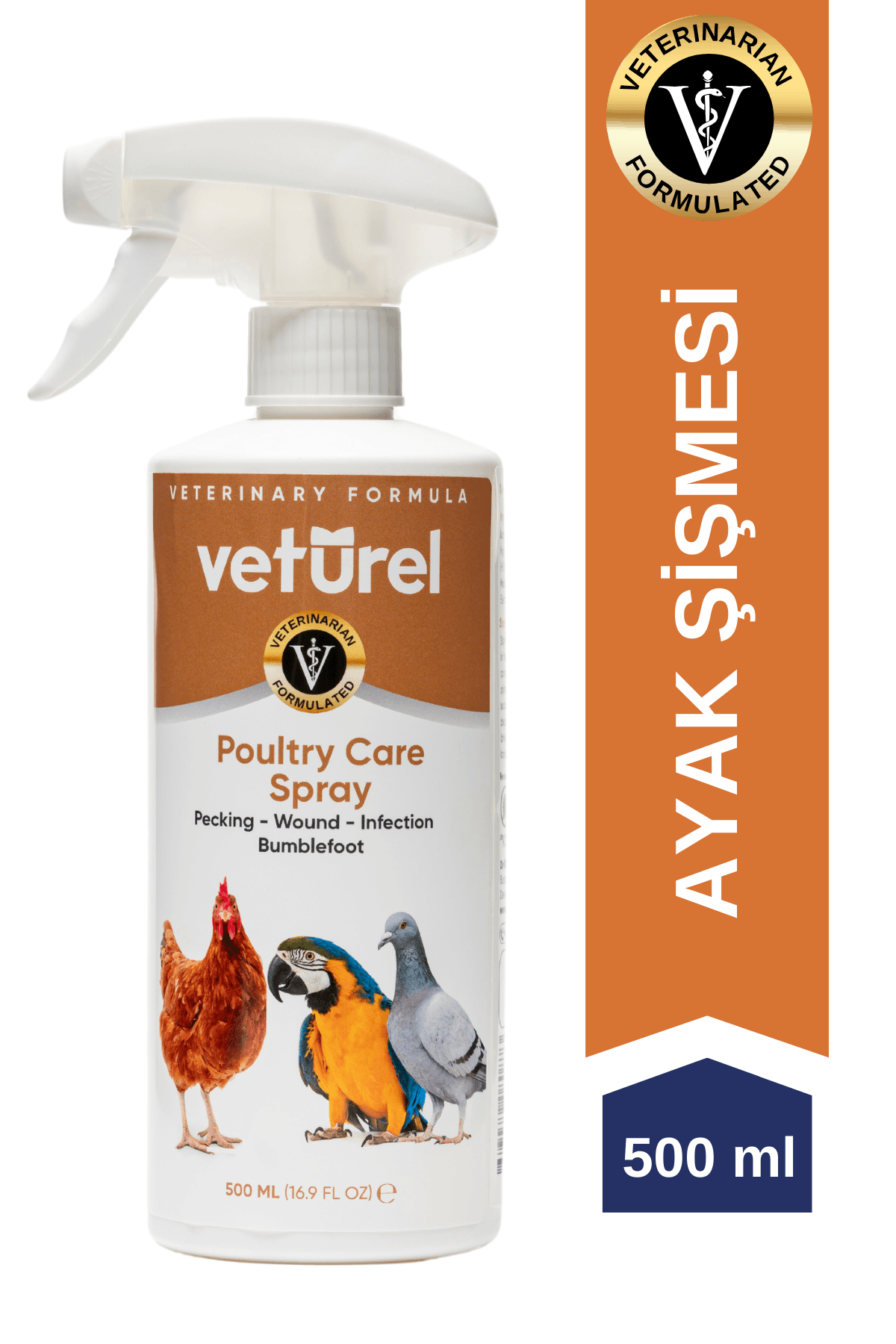 Veturel Kanatlı Hayvan Bakım Spreyi 500ML