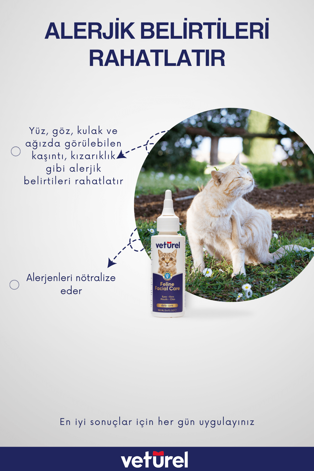 Gözyaşı Lekesi Kedi Aknesi Kedi Mantar Kedi Sağlık Kaşıntı Tahriş Yara Bakımı 300ml Kedi Yüz Bakımı