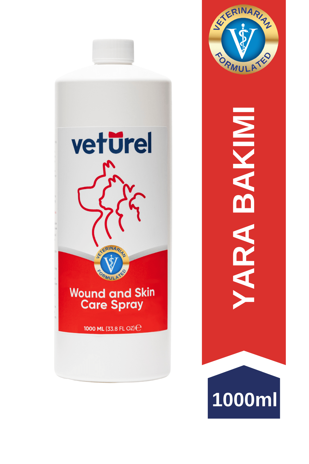Kedi Köpek Yara Deri Günlük Bakımı Saf Hipokloröz Yanık Kızarıklık Tahriş Hot Spot Yara Spreyi Refil