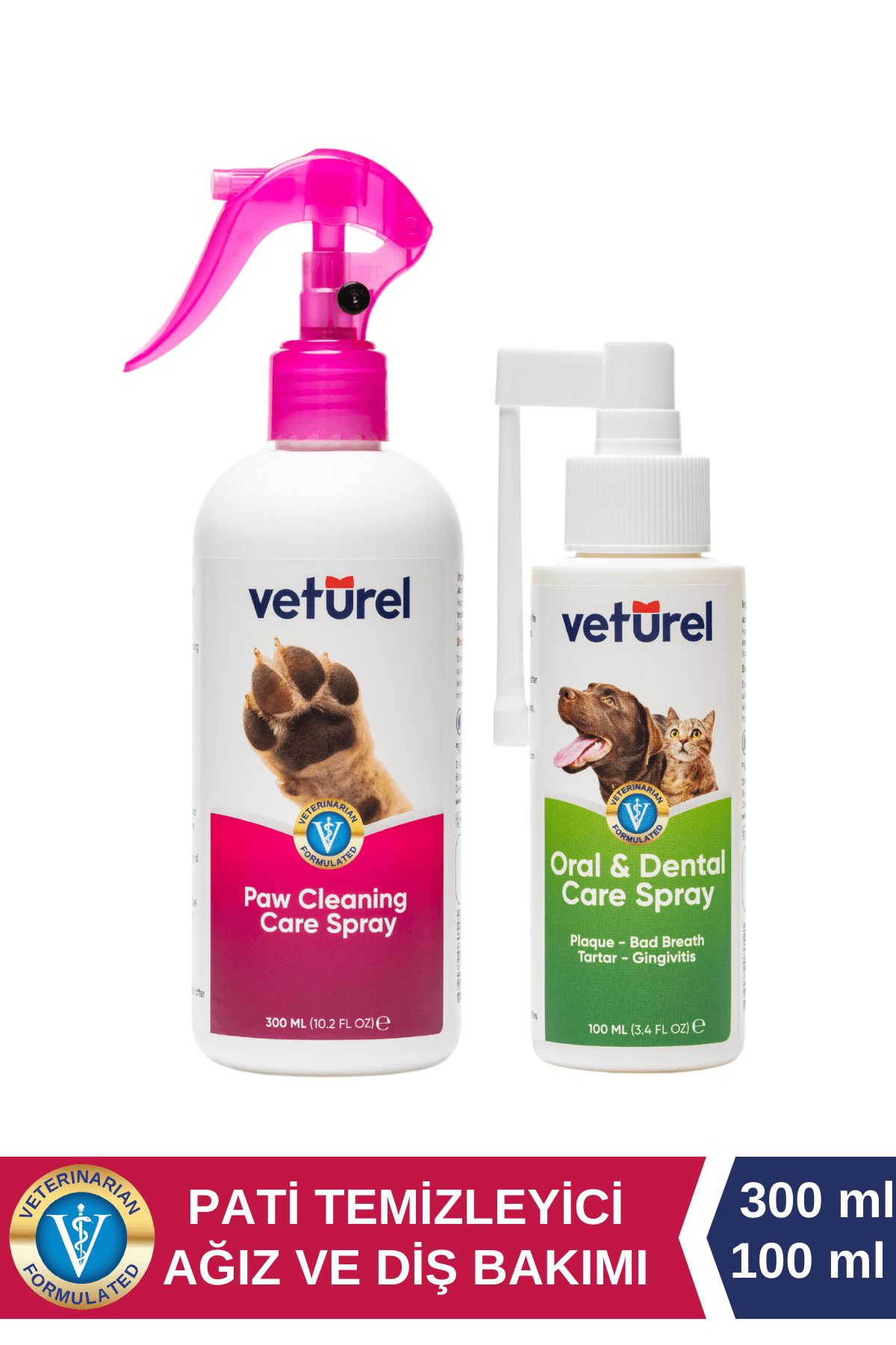 Köpek Pati Temizleme Köpek Ağız Kokusu Köpek Sağlık Pati Tüy Bakım 300ml - Ağız ve Diş Bakım Spreyi