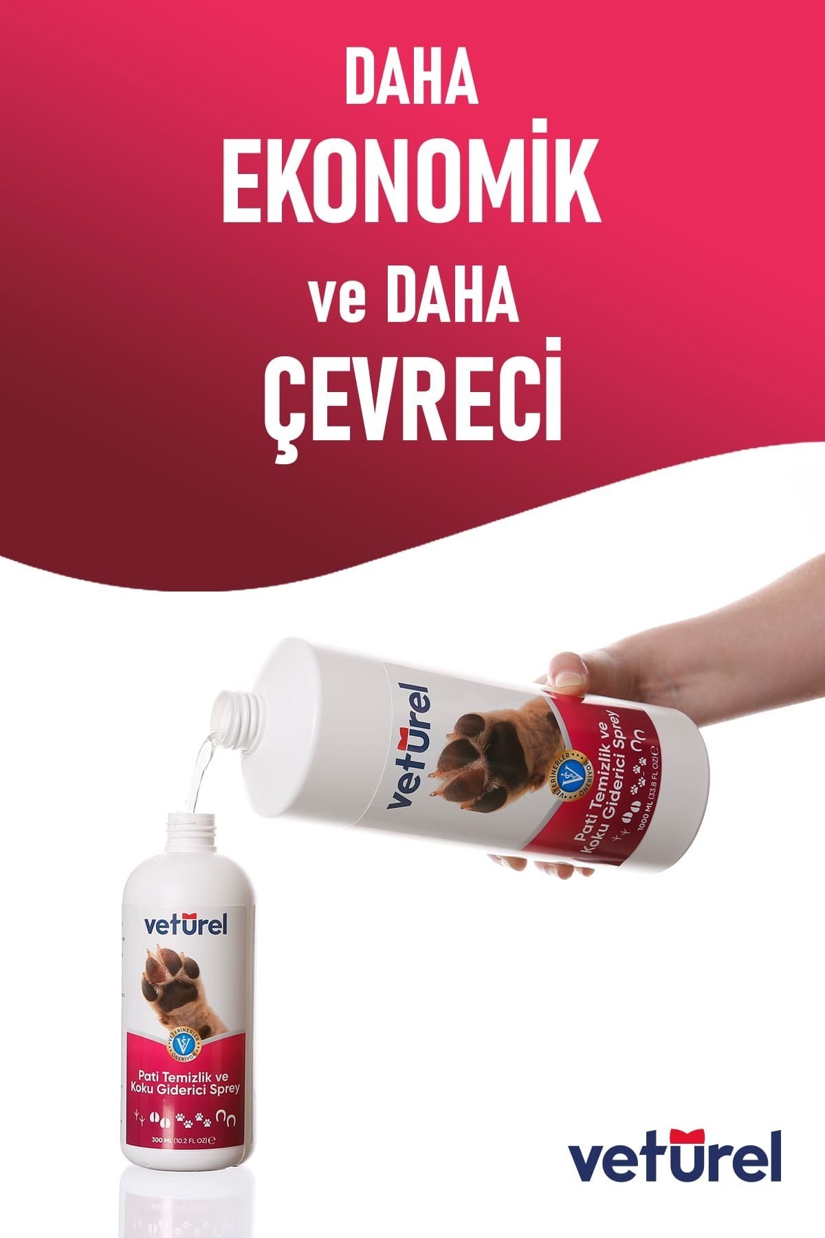 Parfümsüz Köpüksüz Pati Temizleme Koku Giderici Enfeksiyon Önleyici Tüy Tarama Bakım Sprey Seti