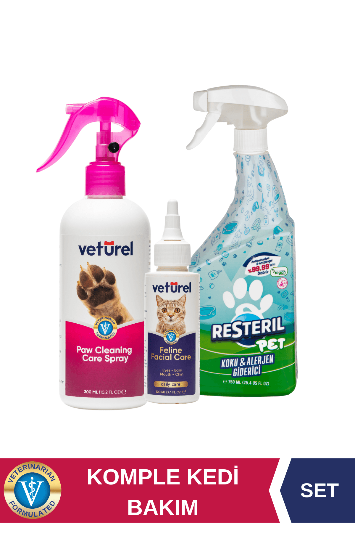 Kedi Kumu Koku Giderici Kedi Aknesi Kedi Tüy Sağlığı PET 750ml - Kedi Yüz Bakım - Pati Temizleyici