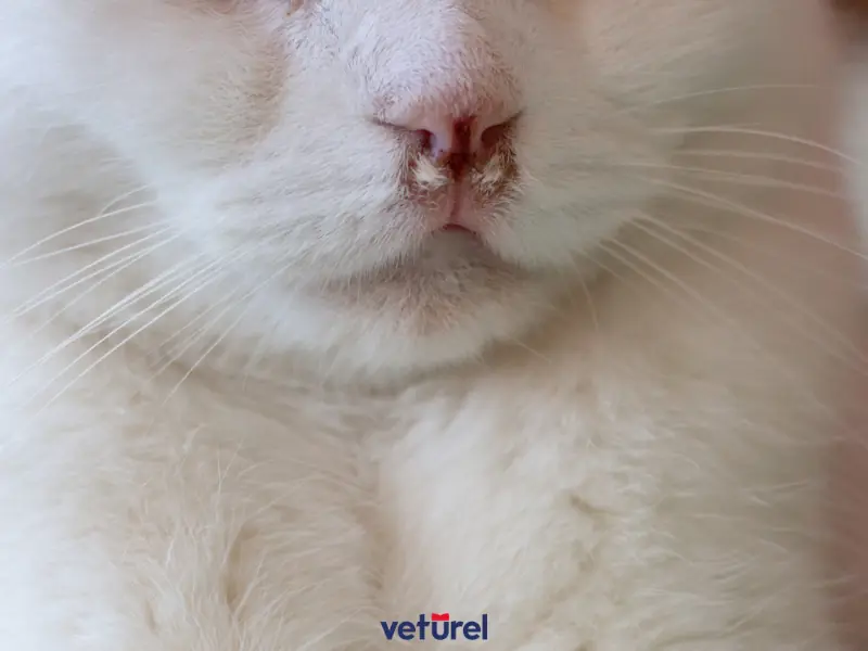 kedilerde burun yarası