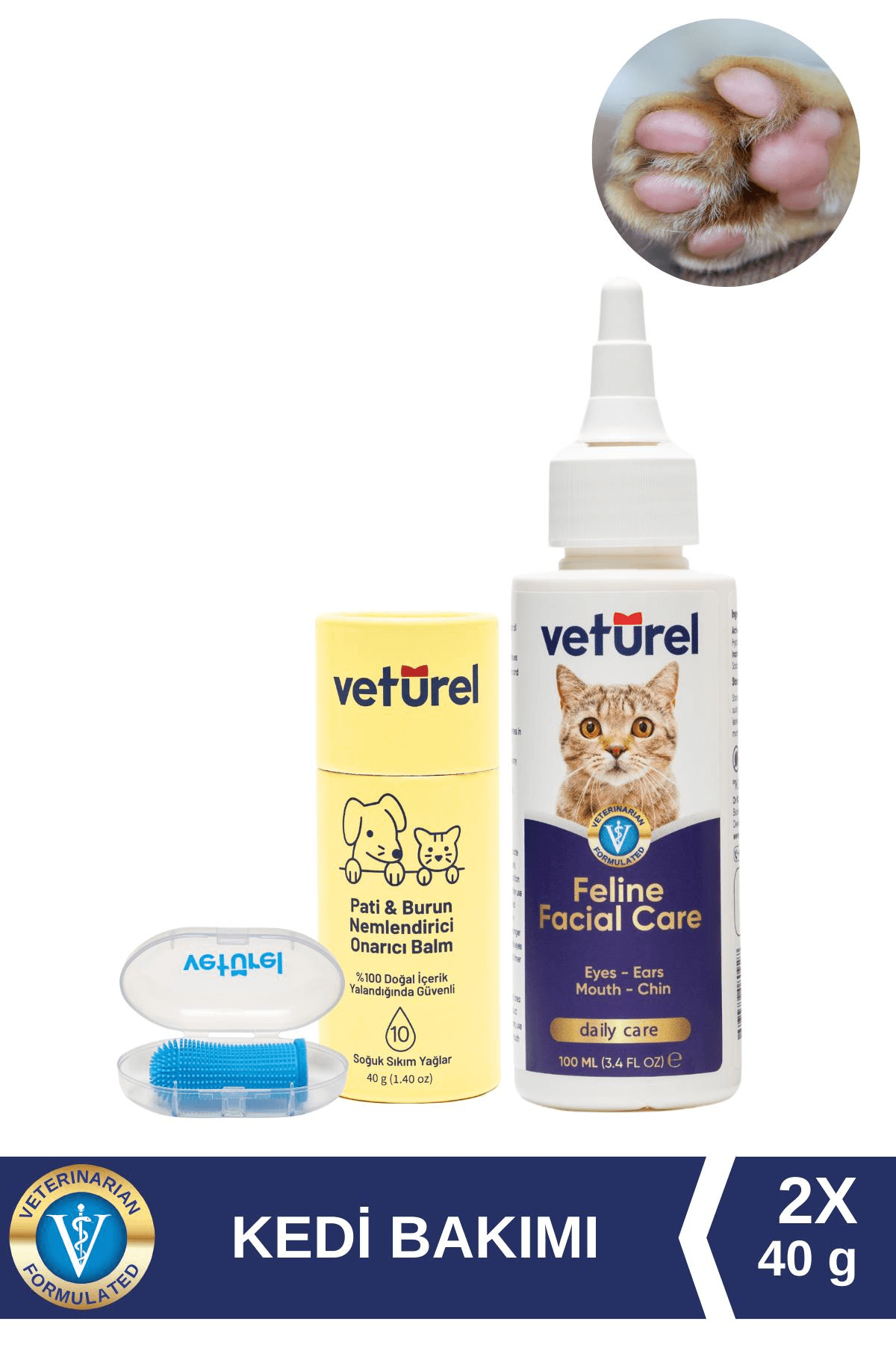 Kedi Köpek Yüz Pati Diş Bakımı %100 Doğal Balm Stick Akne Gözyaşı Burun ve Ağız Kokusu Temizliği