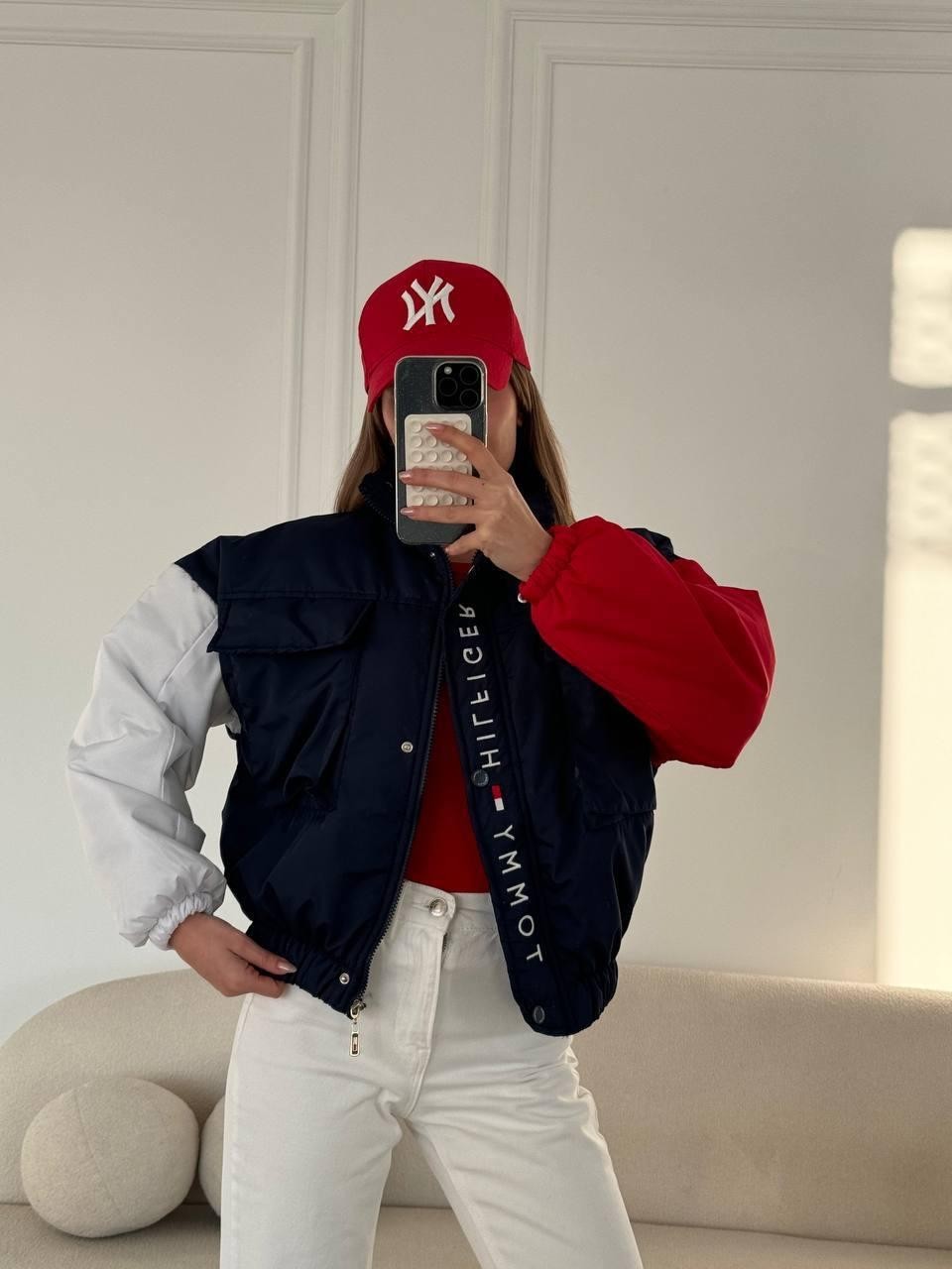 Tommy Hilfiger Şişme Praşüt Kumaş Mont