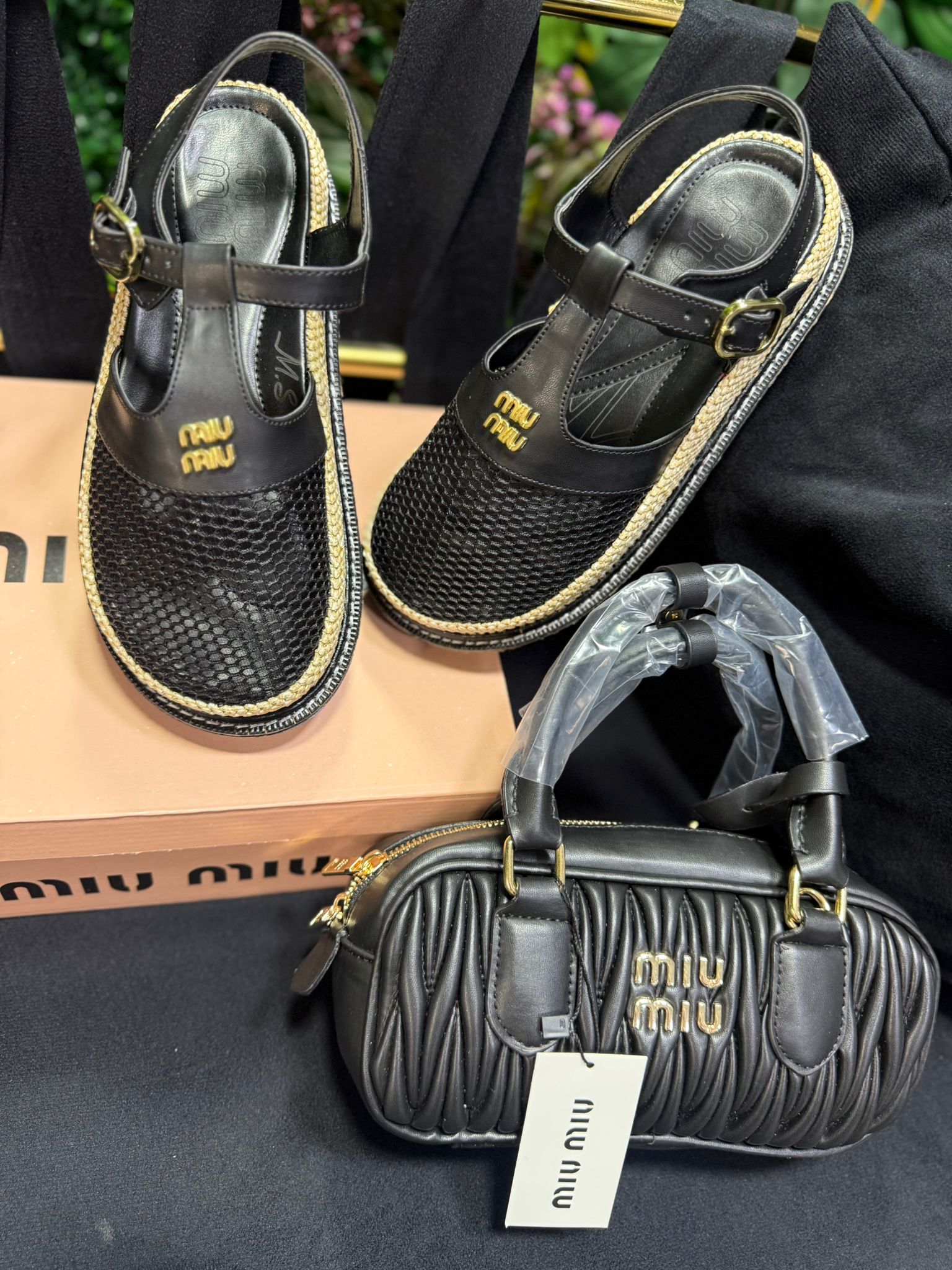 İthal Miu Miu Çanta Sandalet Set 