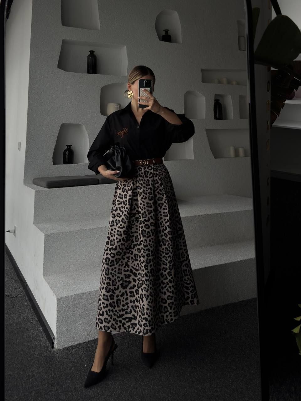 İthal Gucci Etek Gömlek Takım