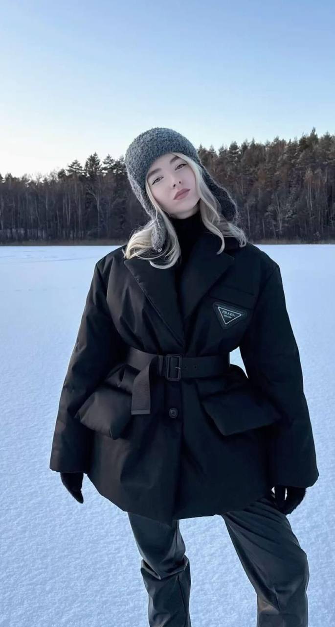 İthal Prada Kemerli Spor Mont