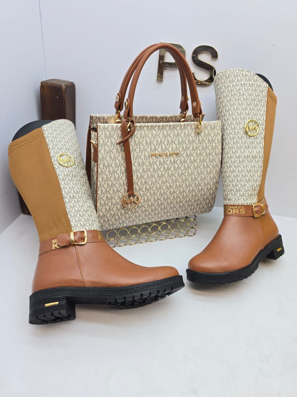 İthal Michael Kors Çizme Çanta Seti