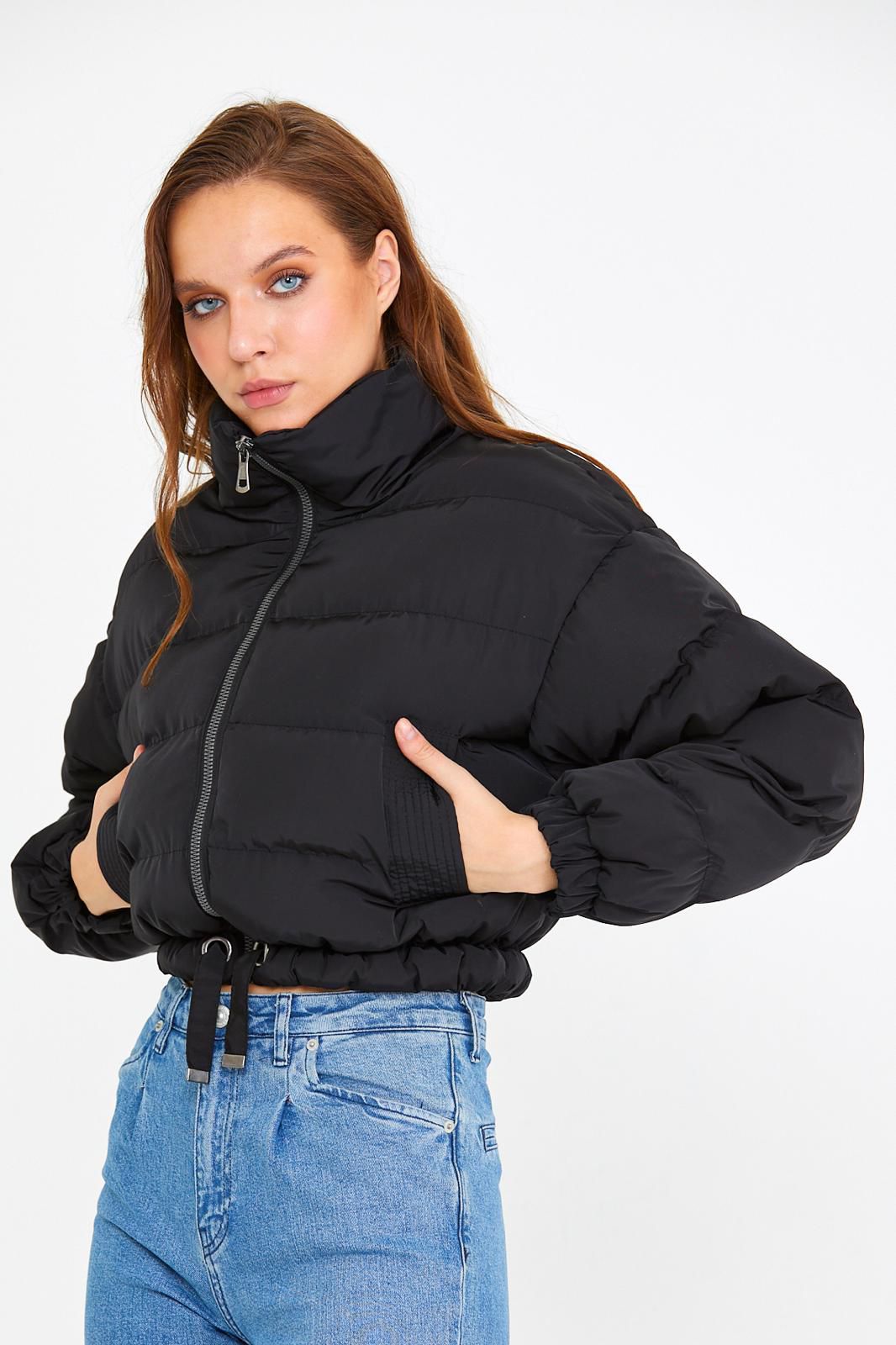 Crop Şişme Mont