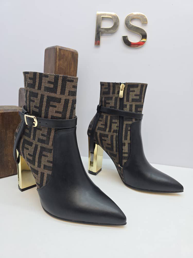 İthal Fendi Topuklu Bot