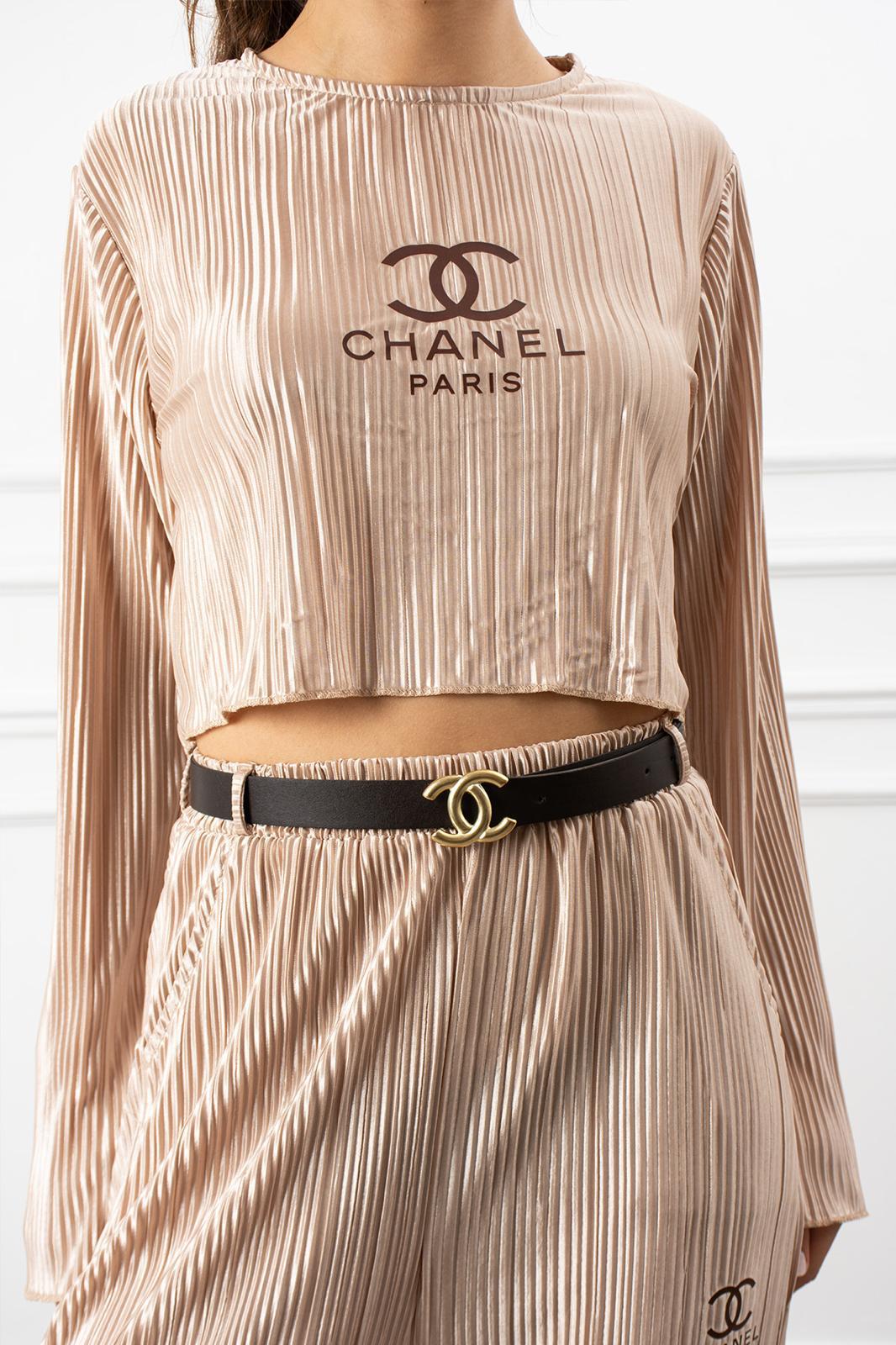 İthal Channel Bluz Pantolon Takım