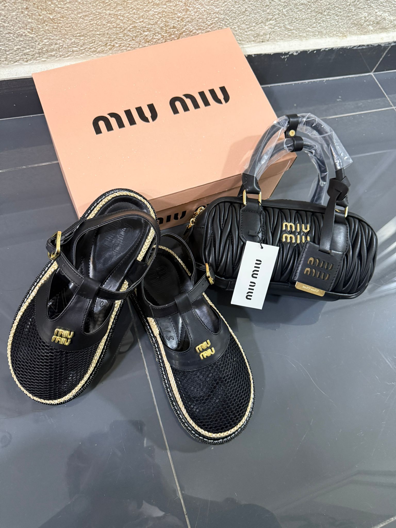 İthal Miu Miu Çanta Sandalet Set 