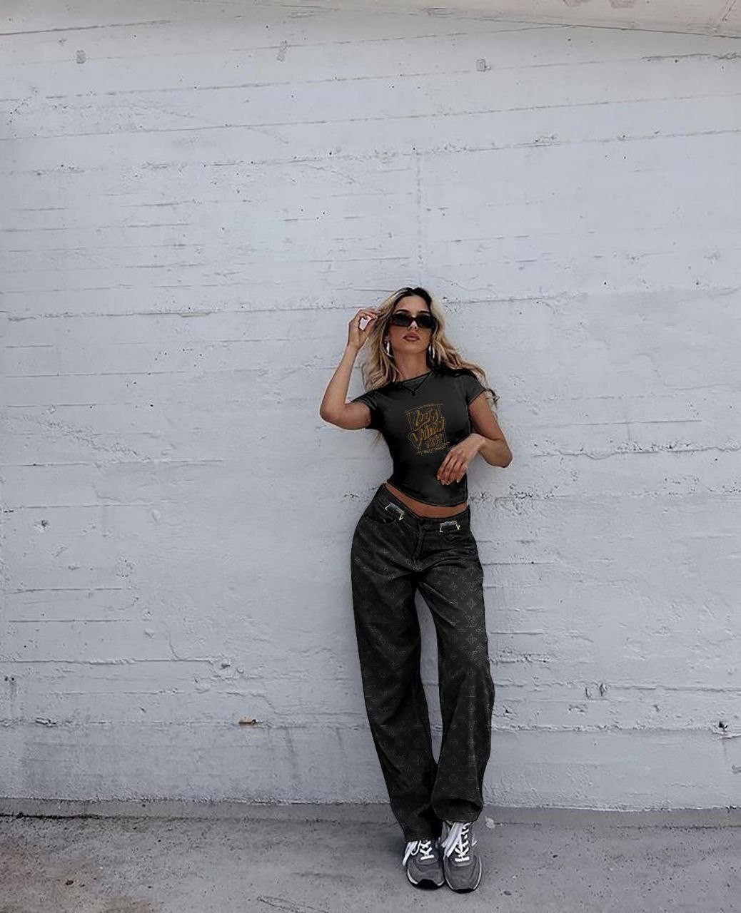 Louis Vuitton İthal Gabardin Kumaş Pantlon