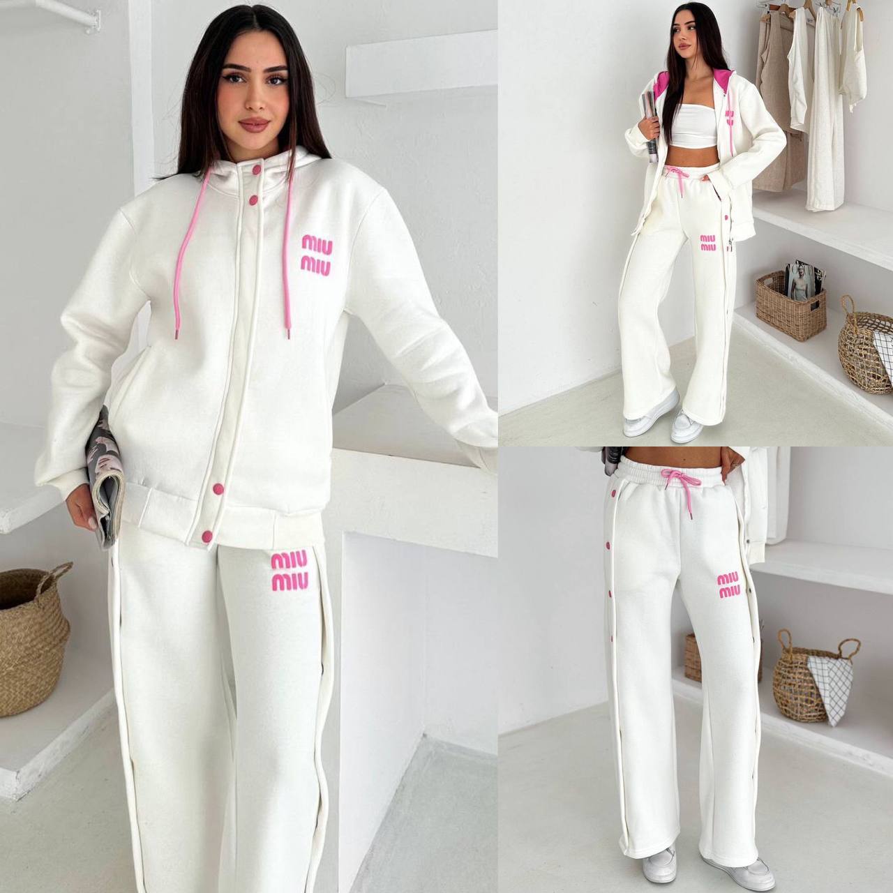 İthal Miu Miu 3 İplik Şardonlu Spor Takım