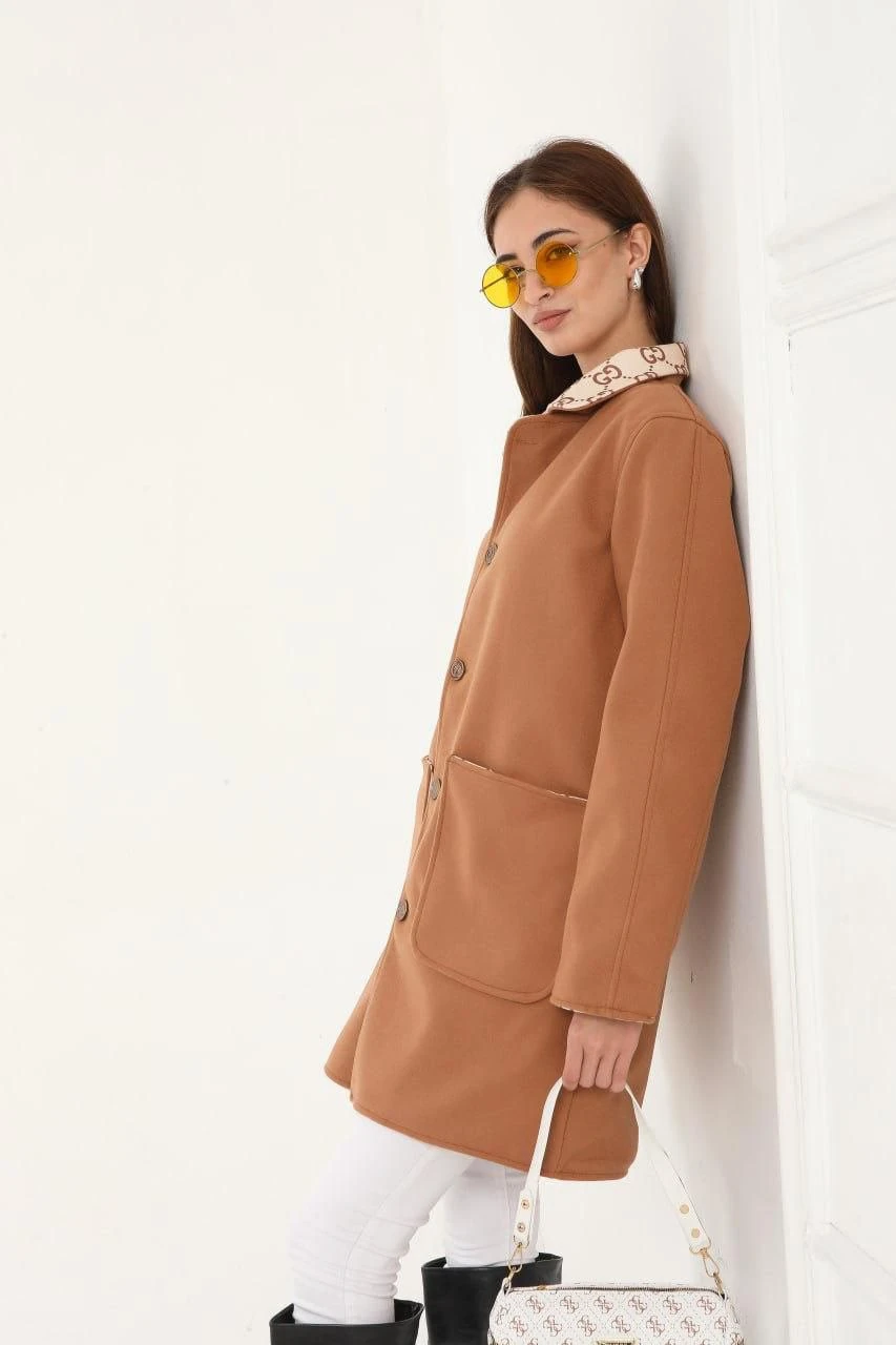 İthal Gucci Çift Taraflı Kaban