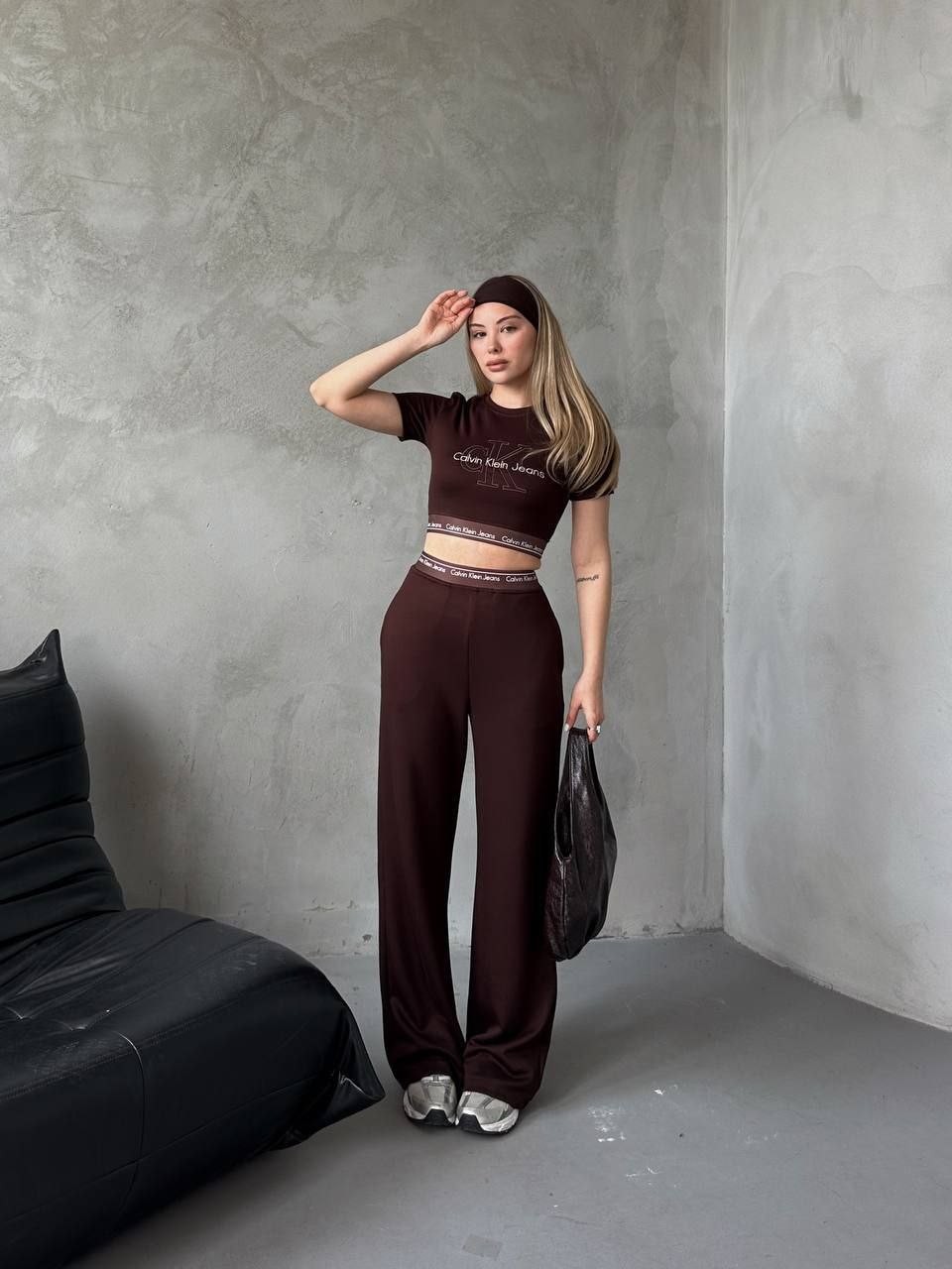 İthal Calvin Klein Kısa Kollu Takım