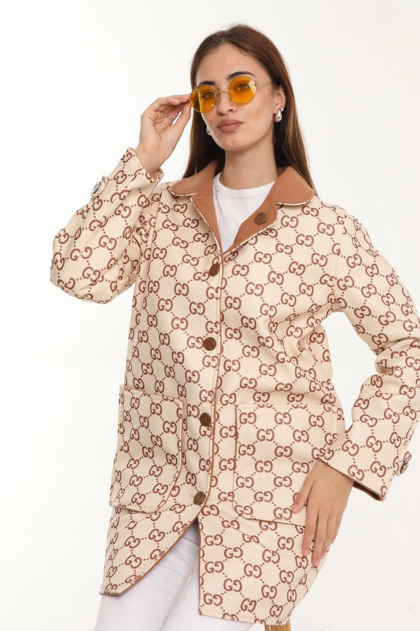 İthal Gucci Çift Taraflı Kaban