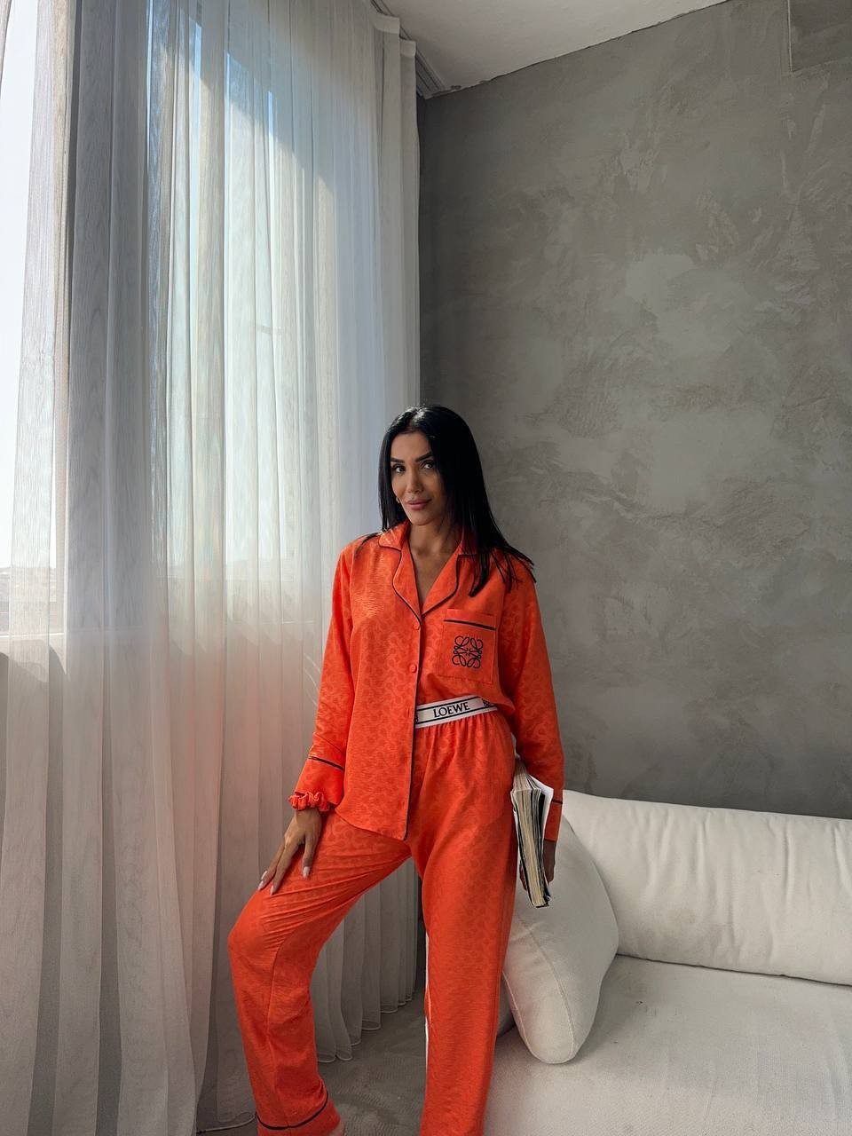 İthal Pamuk Saten Pijama Takımı