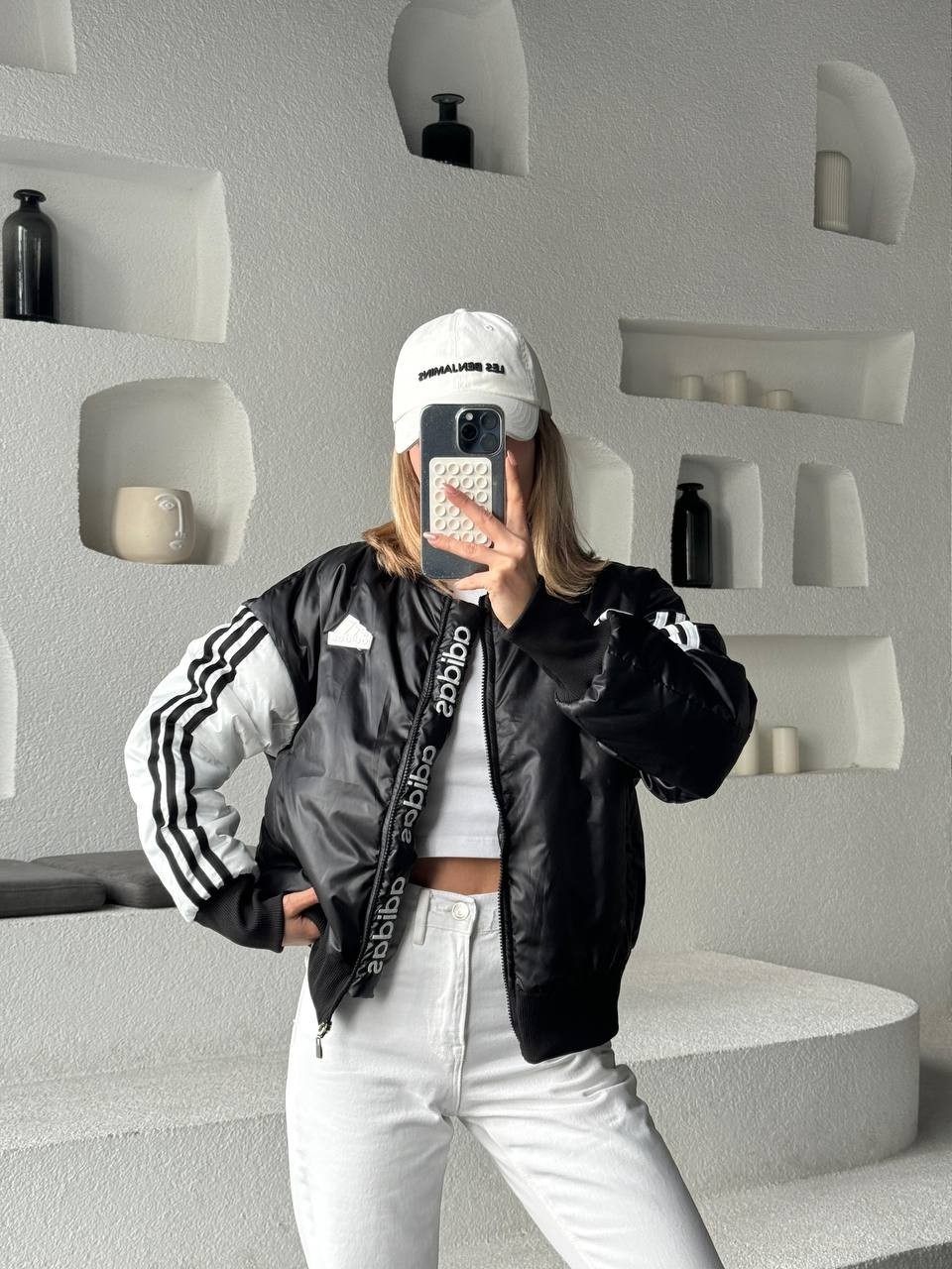 Adidas Kol Şeritli Mont