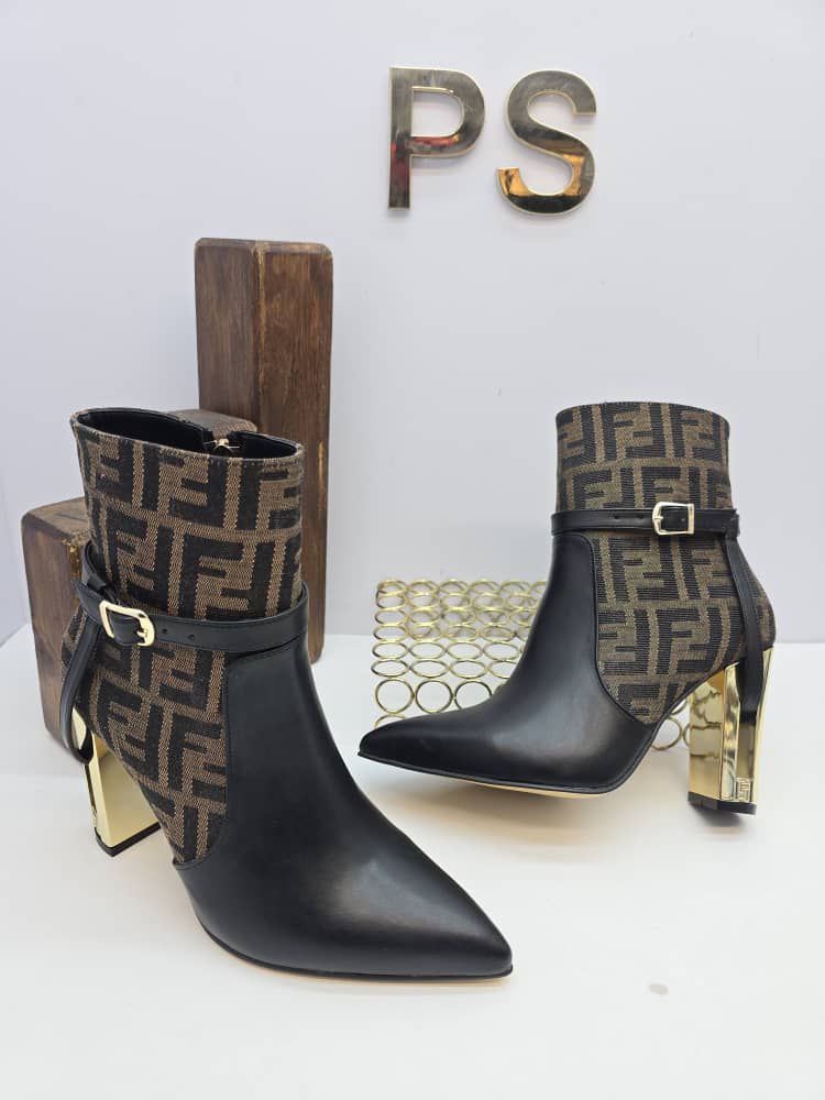 İthal Fendi Topuklu Bot