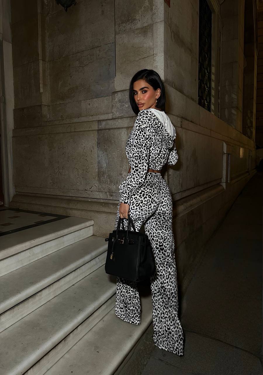 Kadife Taşlı Eşofman Takımı