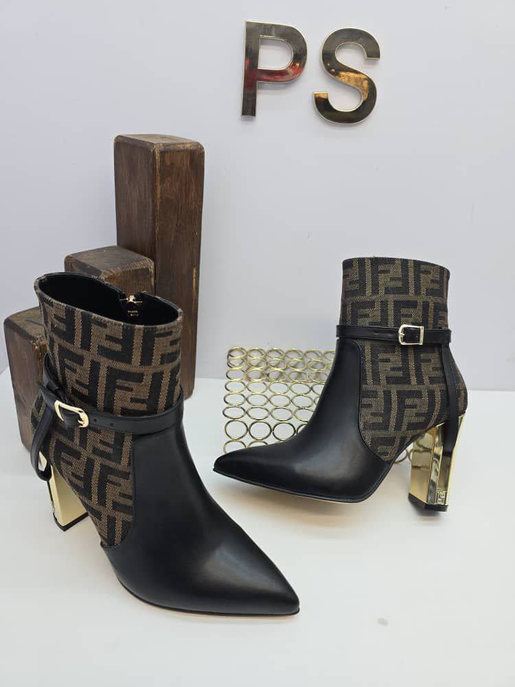 İthal Fendi Topuklu Bot