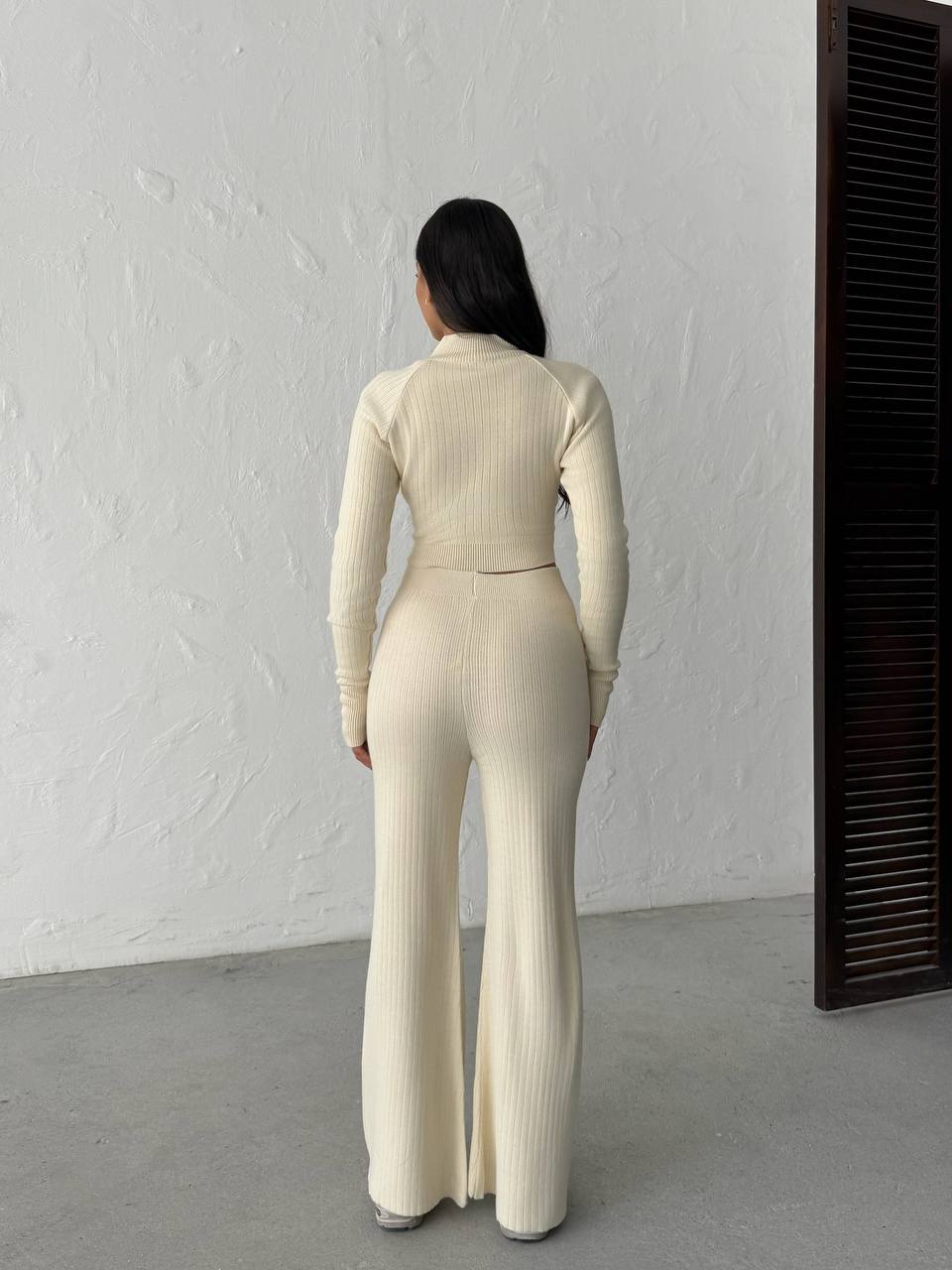 İthal Miu Miu Parmak Detaylı Triko Takım