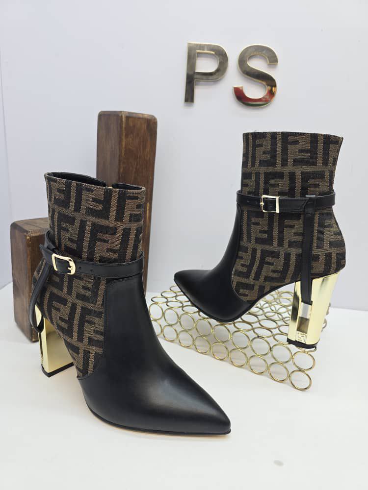 İthal Fendi Topuklu Bot