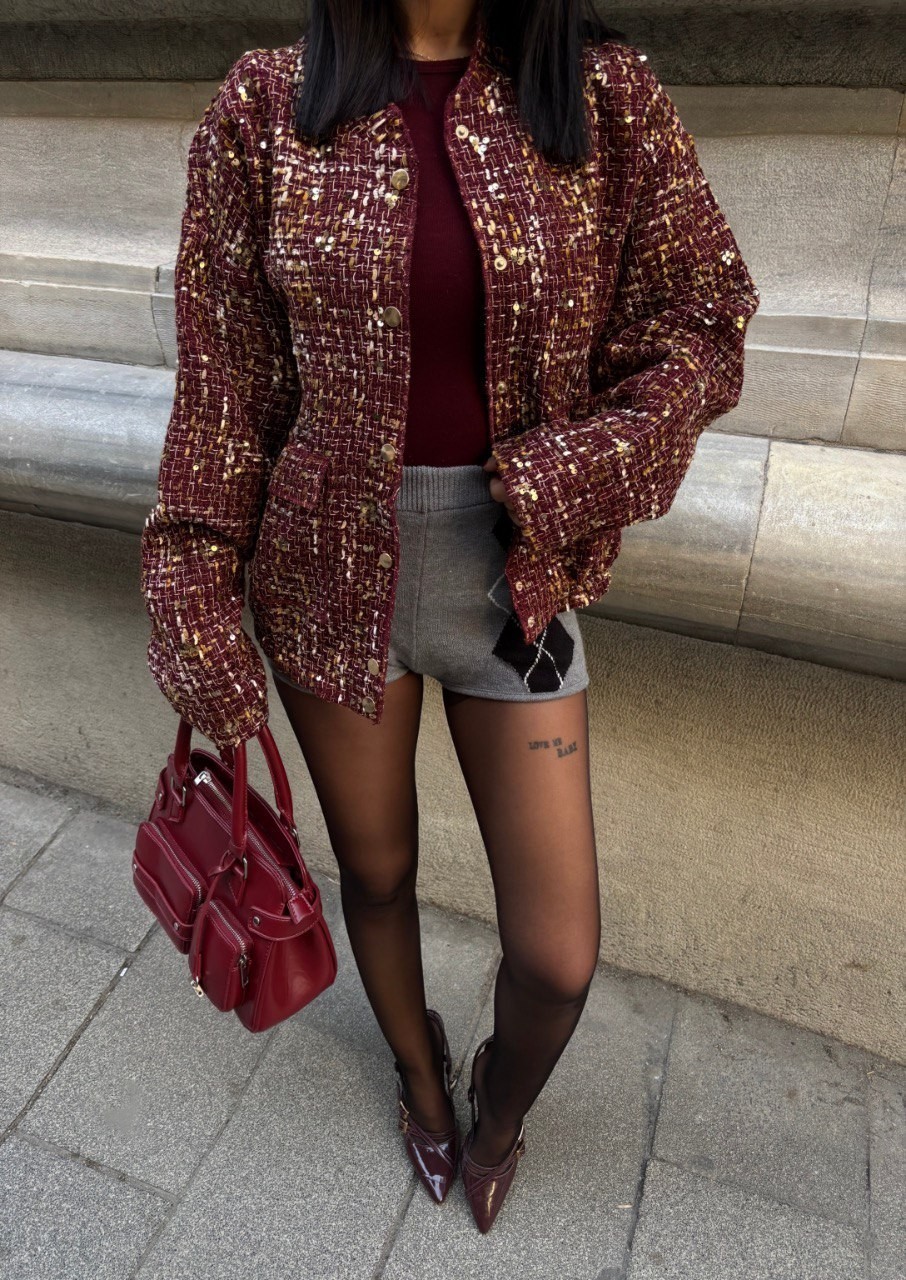 Zara Payetli Bomber Ceket