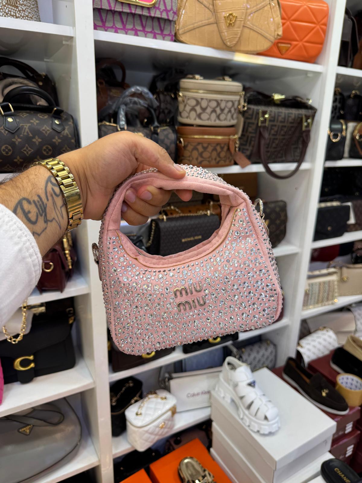 İthal Miu Miu Taşlı Çanta