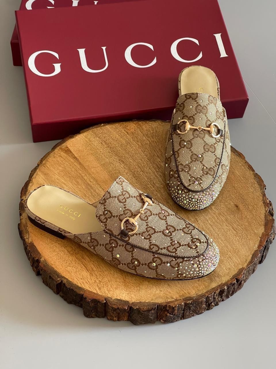 Gucci İhtal Taşlı Terlik