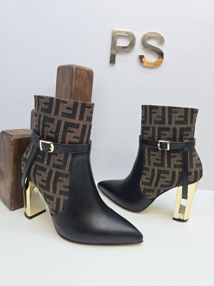 İthal Fendi Topuklu Bot