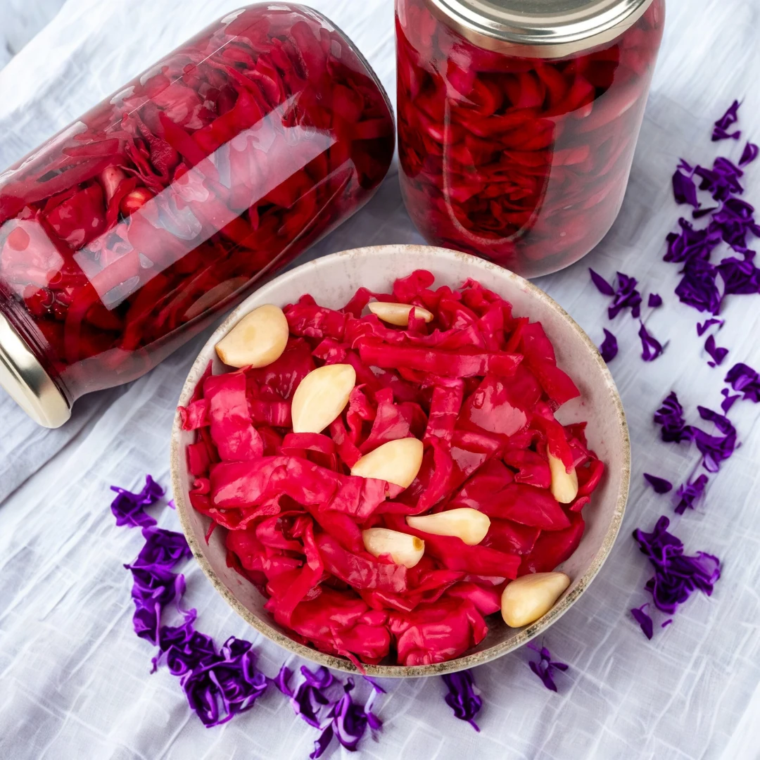 Kırmızı Lahana Turşusu 5'Litre Kavanoz Yeni Mahsul