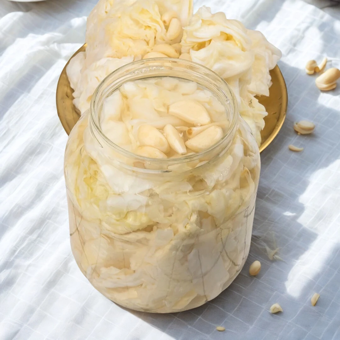 Beyaz Lahana Turşusu 1700cc Cam Kavanoz