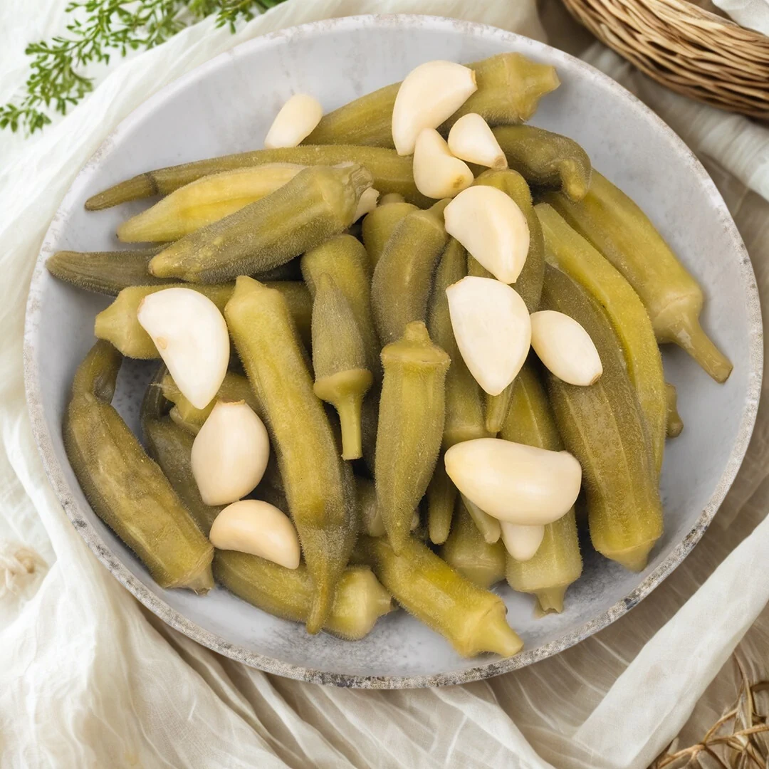 Ev Yapımı Bamya Turşusu | 1700cc Cam Kavanoz L Boy Yeni Mahsul