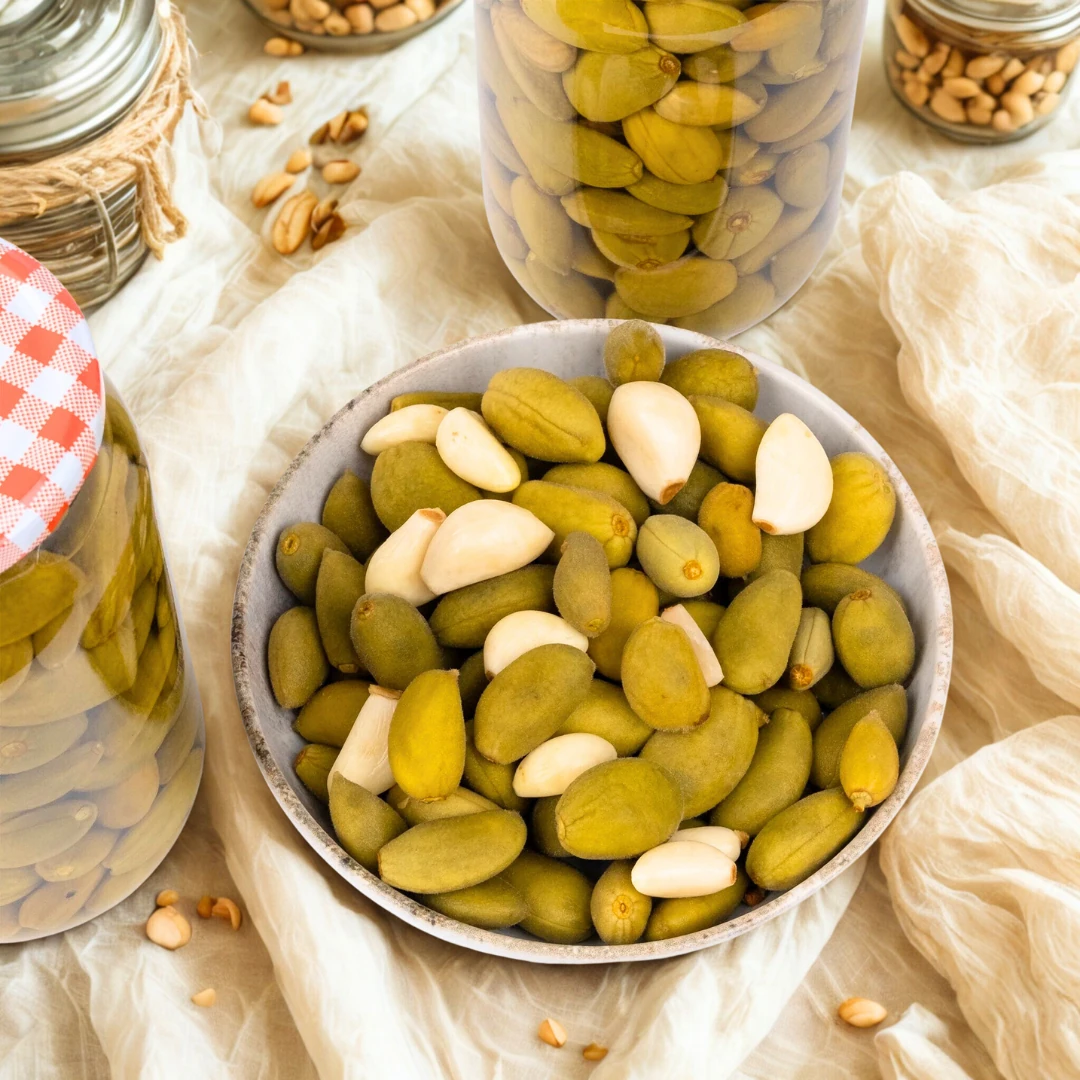 Badem Çağlası Turşusu Ev Yapımı Çıtır 1000cc Cam Kavanoz 2025 Üretim