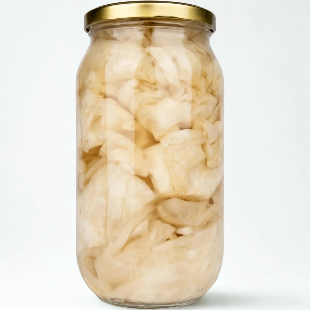 Beyaz Lahana Turşusu 1000cc Cam Kavanoz Ev Yapımı 