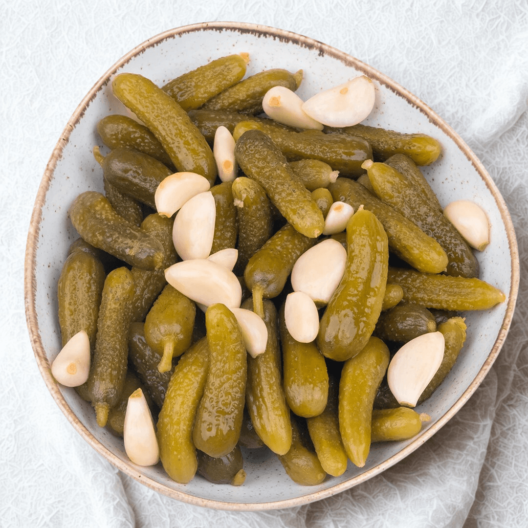 Acısız Kornişon Turşusu 1000cc Cam Kavanoz Ev Yapımı 