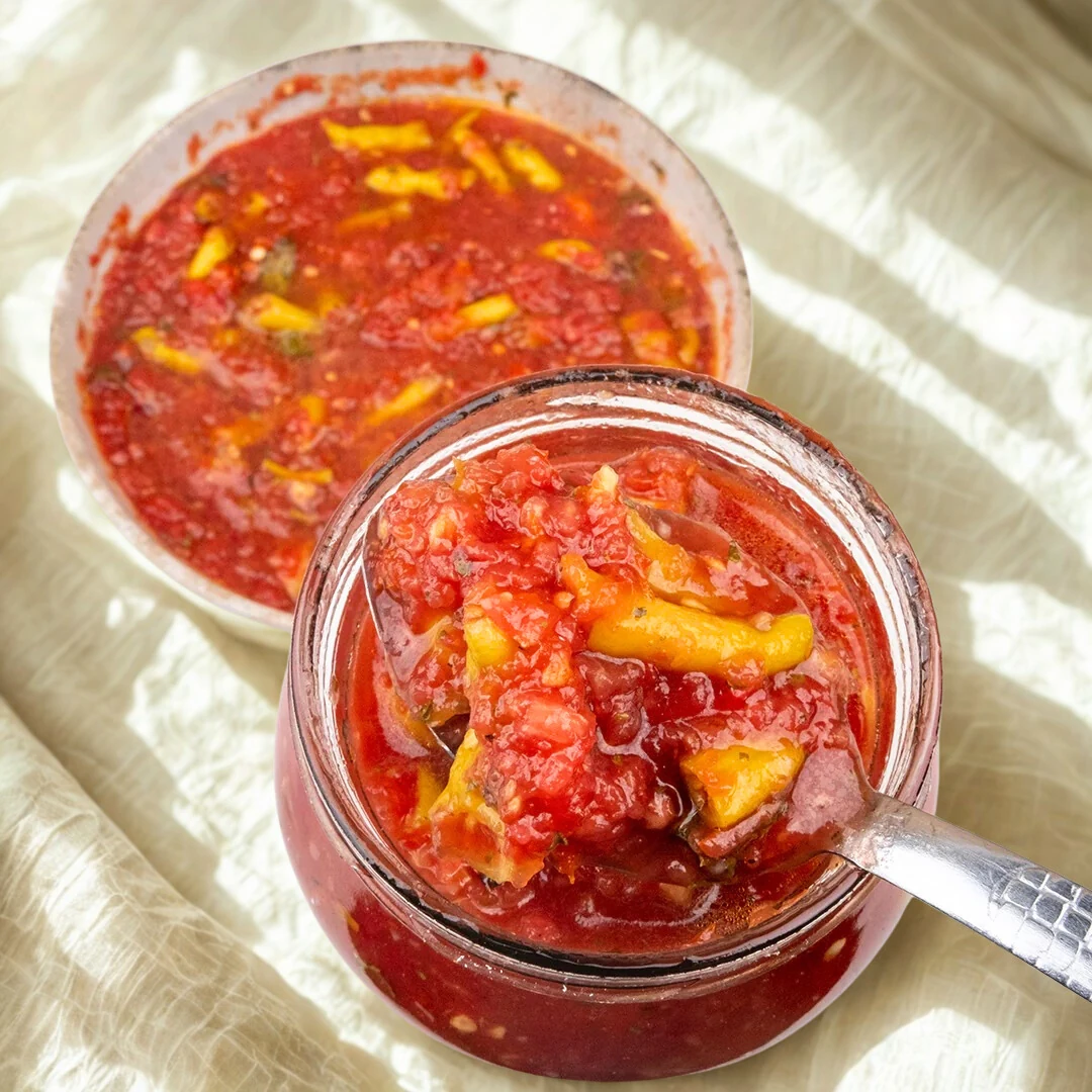 Acısız Ev Yapımı Domates Turşusu | 1000cc Cam Kavanoz – Taze