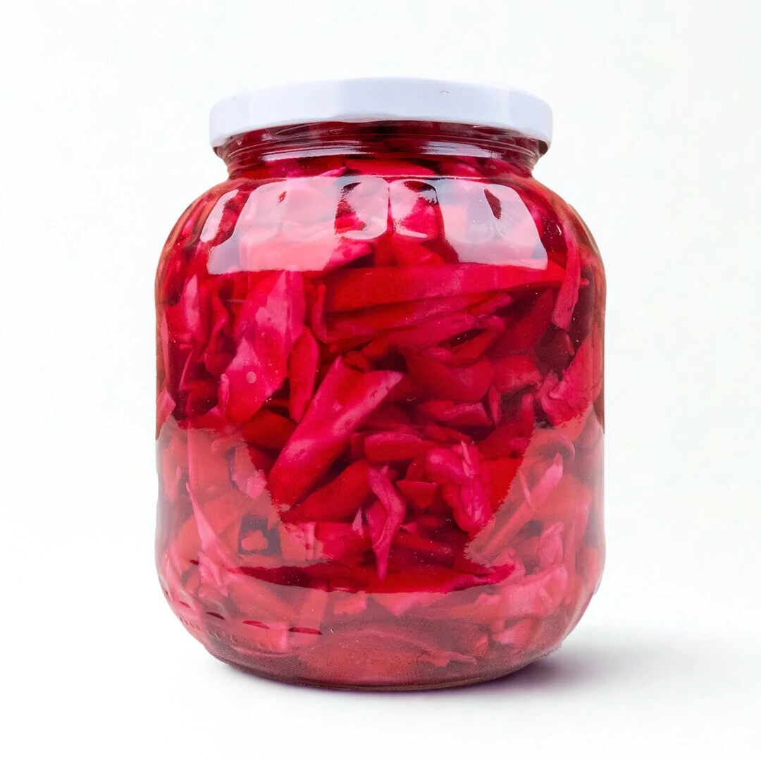 Kırmızı Lahana Turşusu 1700cc Cam Kavanoz