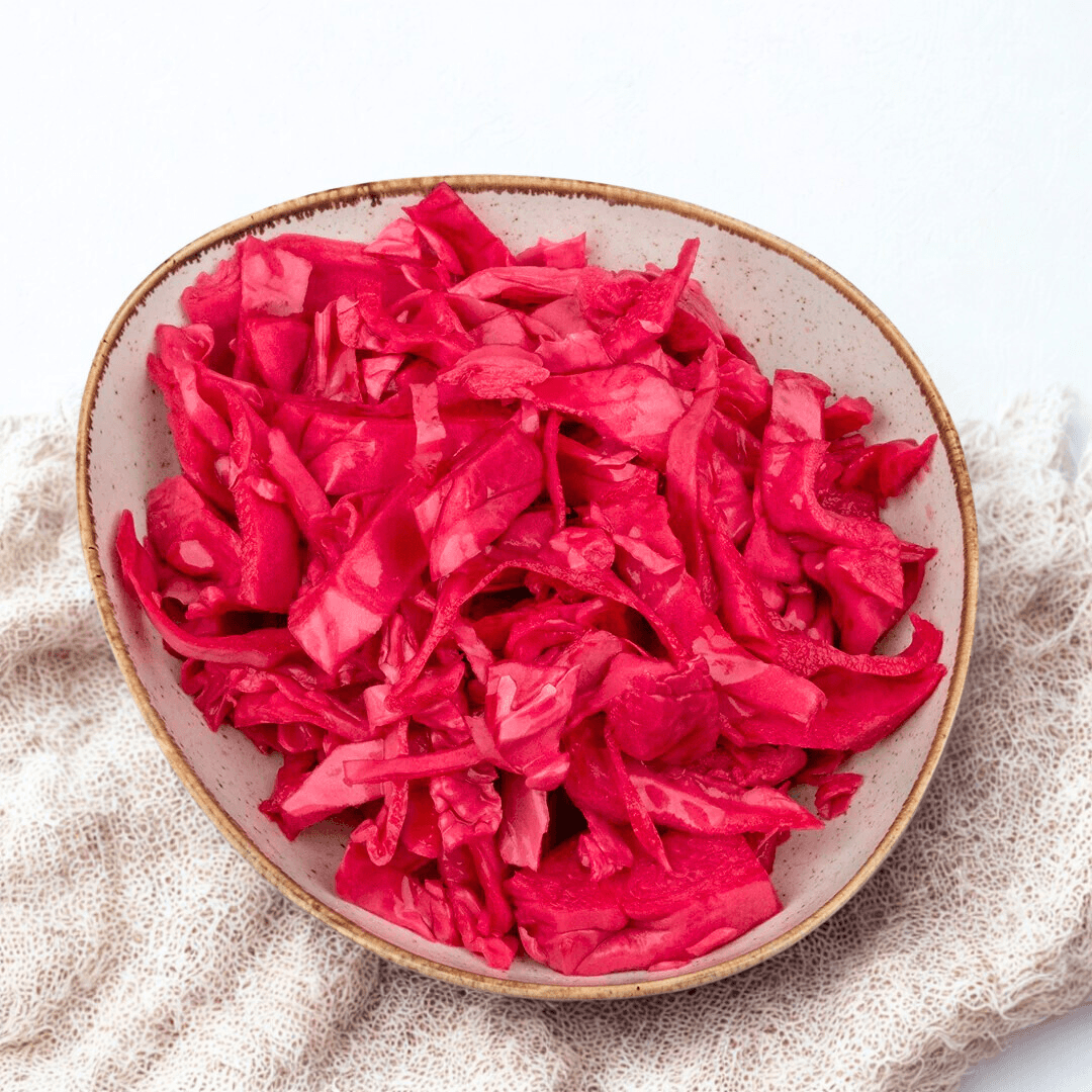 Kırmızı Lahana Turşusu 1000cc Cam Kavanoz Ev Yapımı 