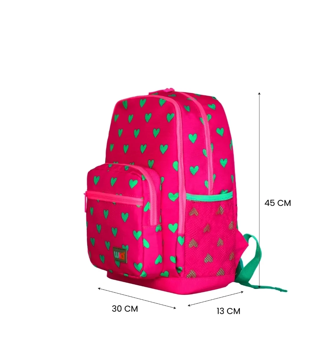 Wia Kalp Desenli 3'lü Okul Çantası Seti