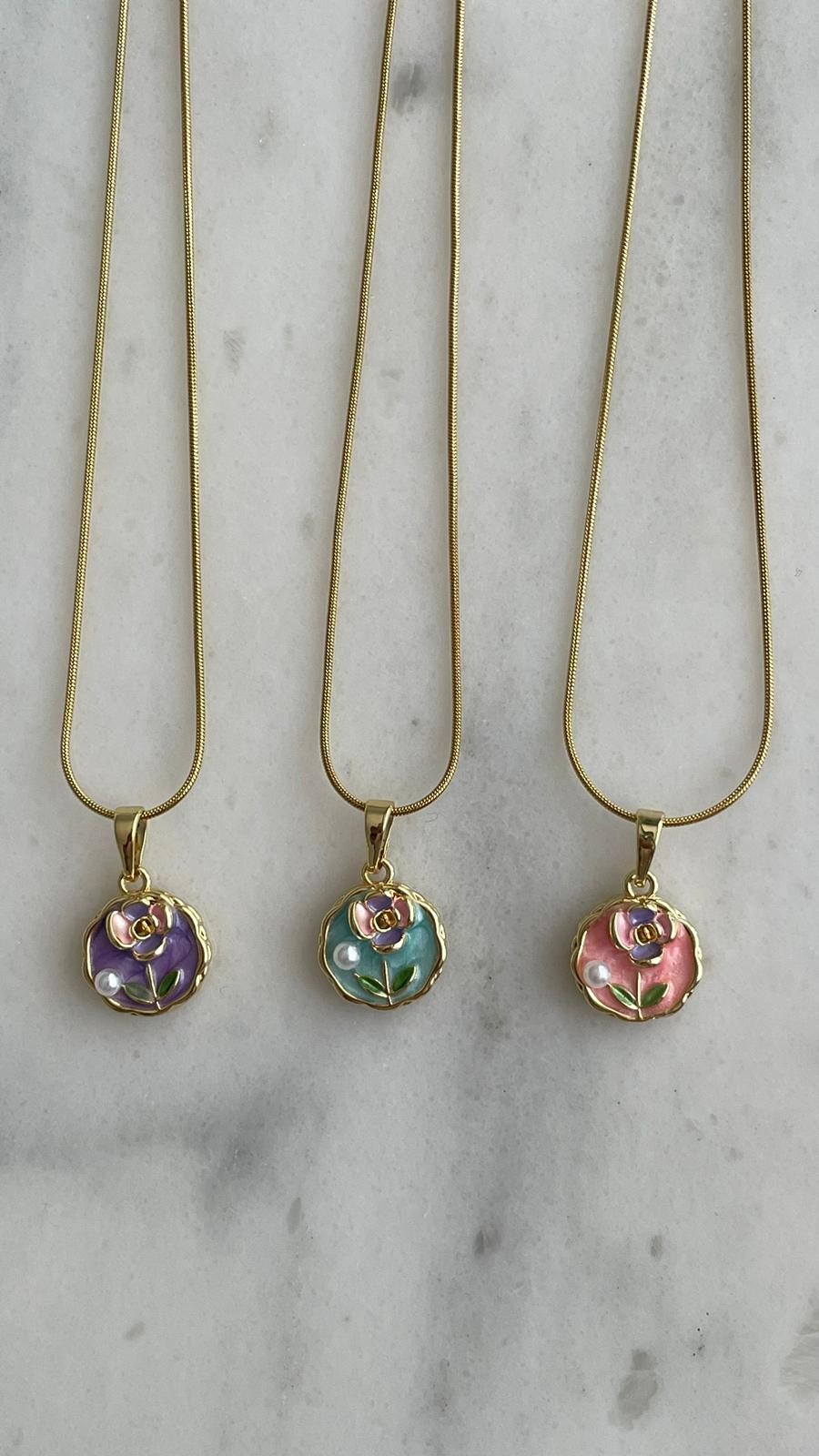 Çelik Gold Sanat Kolye 
