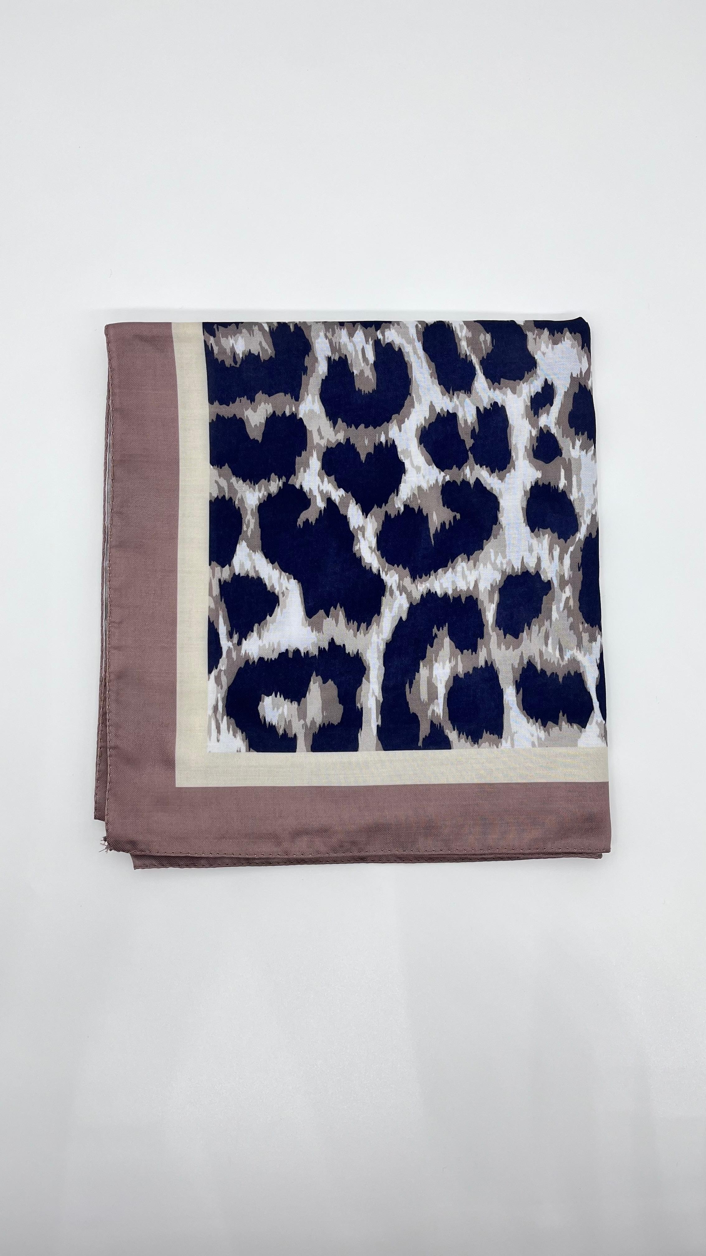 Leoparlı Soft Eşarp - KAHVE