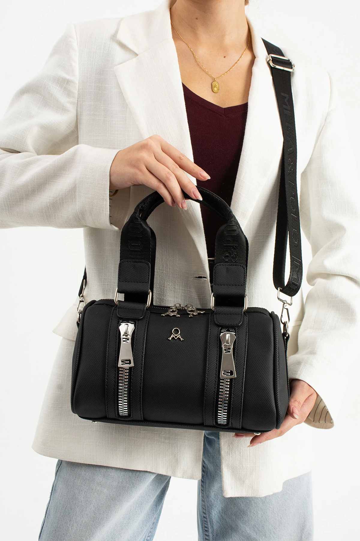 Mega Lakos Deri El Omuz ve Çapraz Çanta