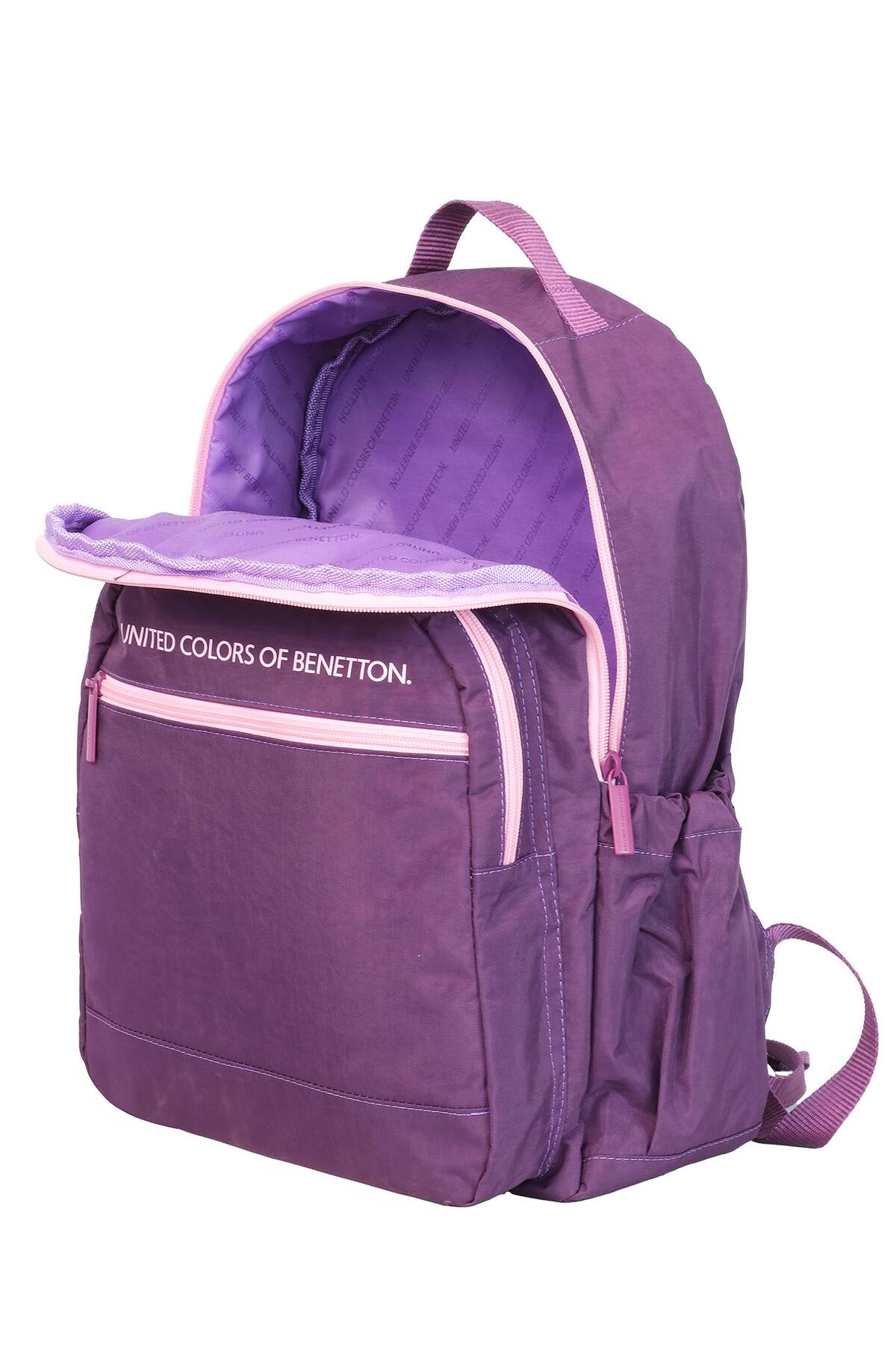 United Color Of Benetton Çocuk Sırt Çantası Mor Açık Pembe