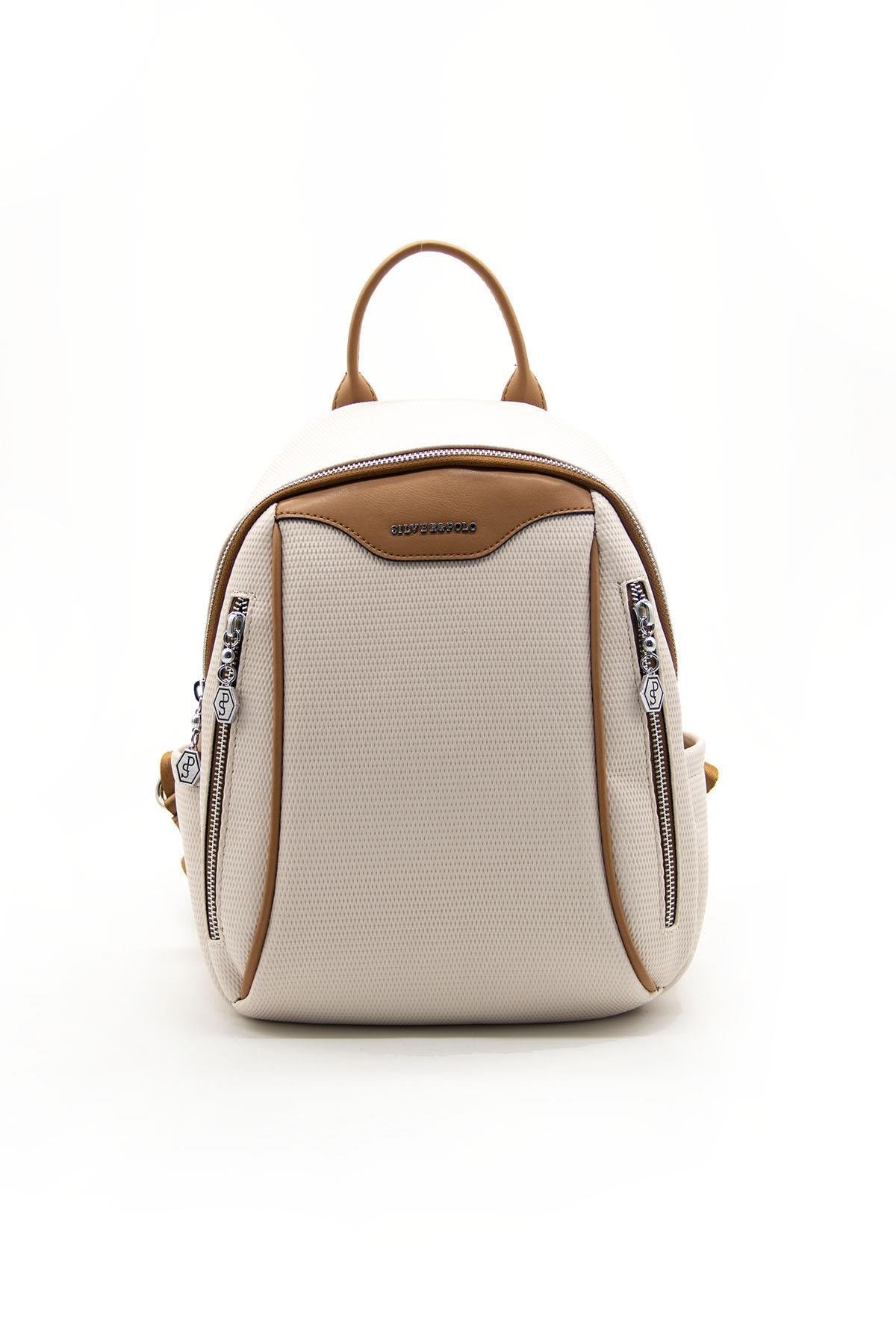 Silver & Polo Bej SP906 Kadın Sırt Çantası