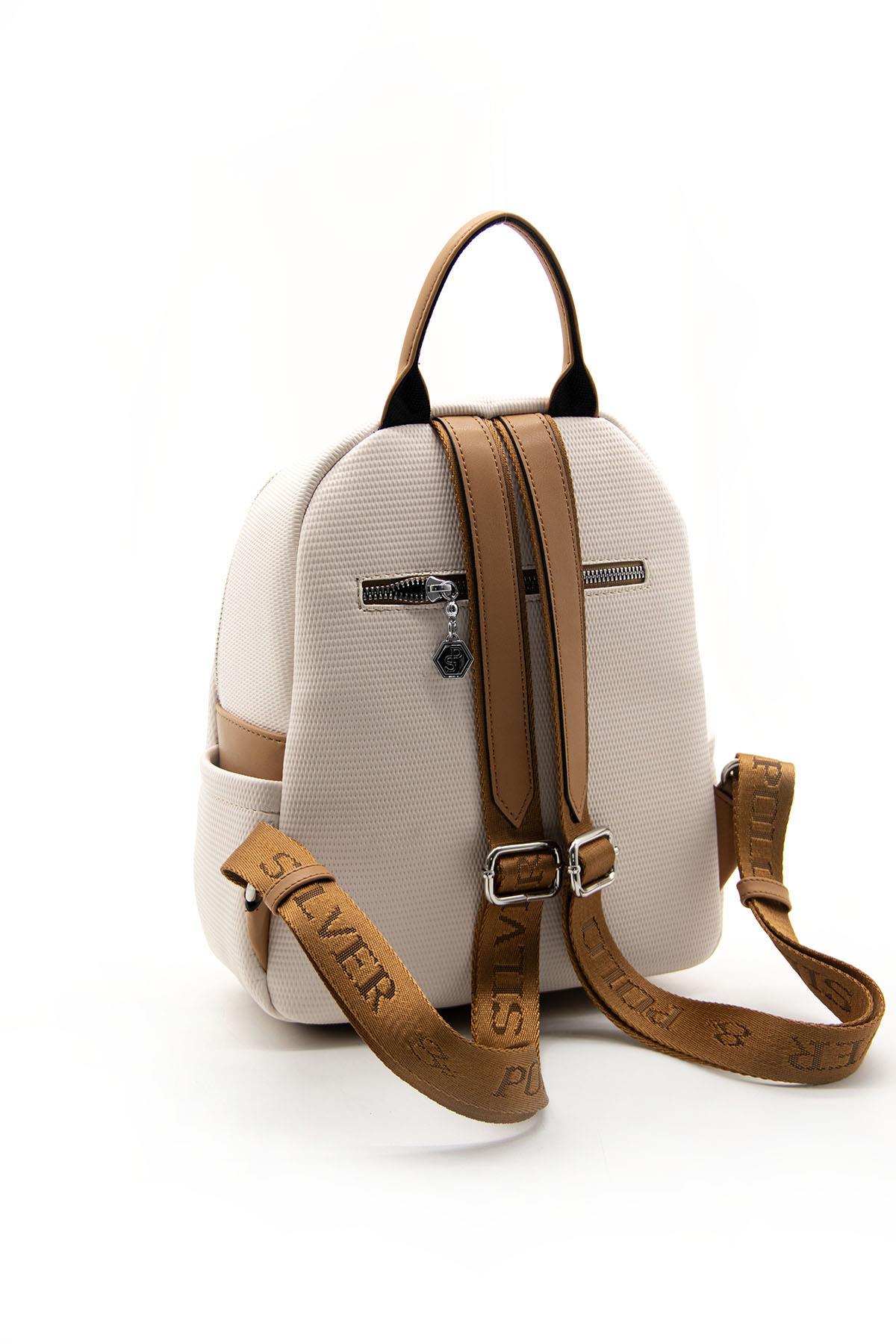 Silver & Polo Bej SP906 Kadın Sırt Çantası